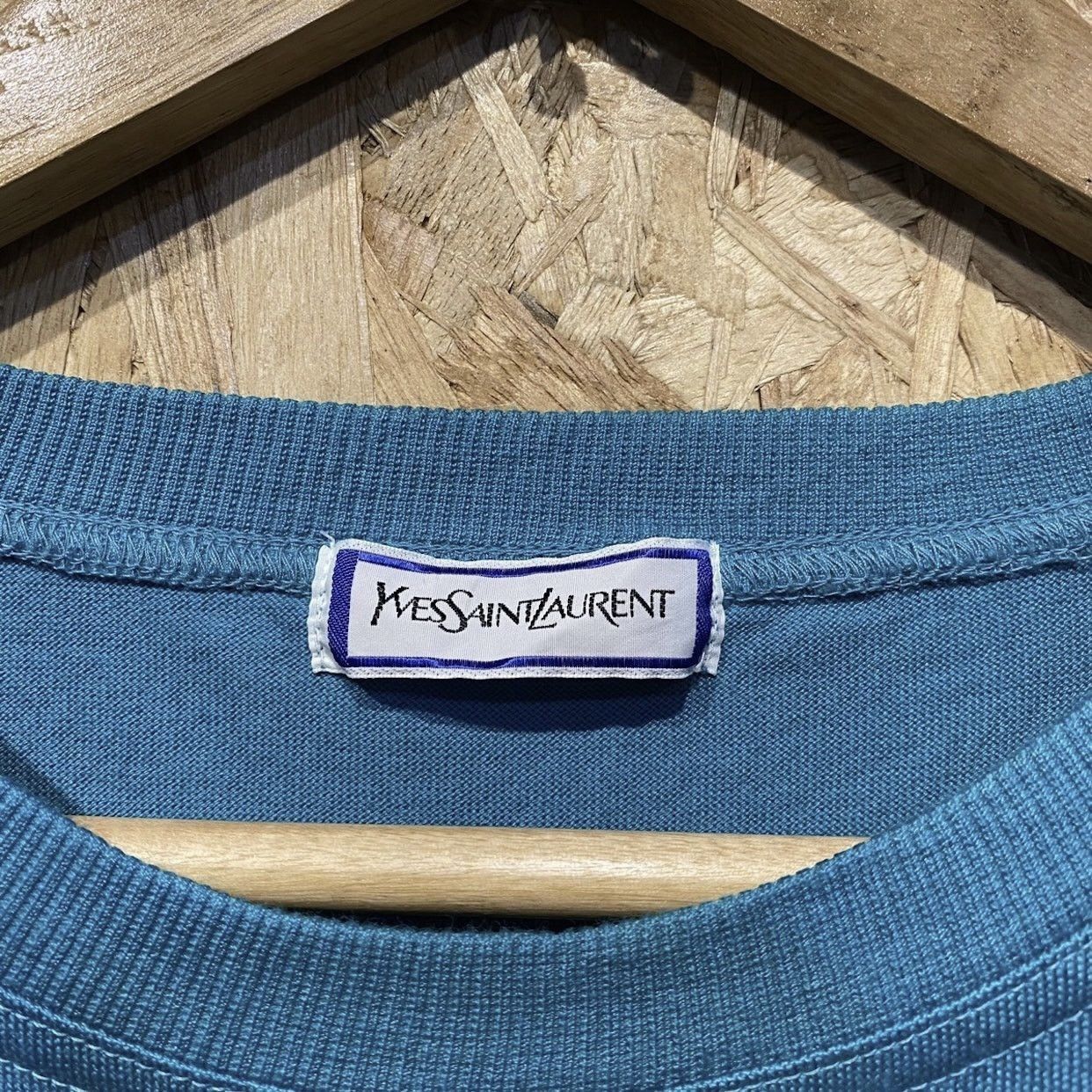 Yves Saint Laurent Vintage Yves Saint Laurent YSL Anchor Embroidered Sweatshirt Size US L / EU 52-54 / 3 - 6 Thumbnail