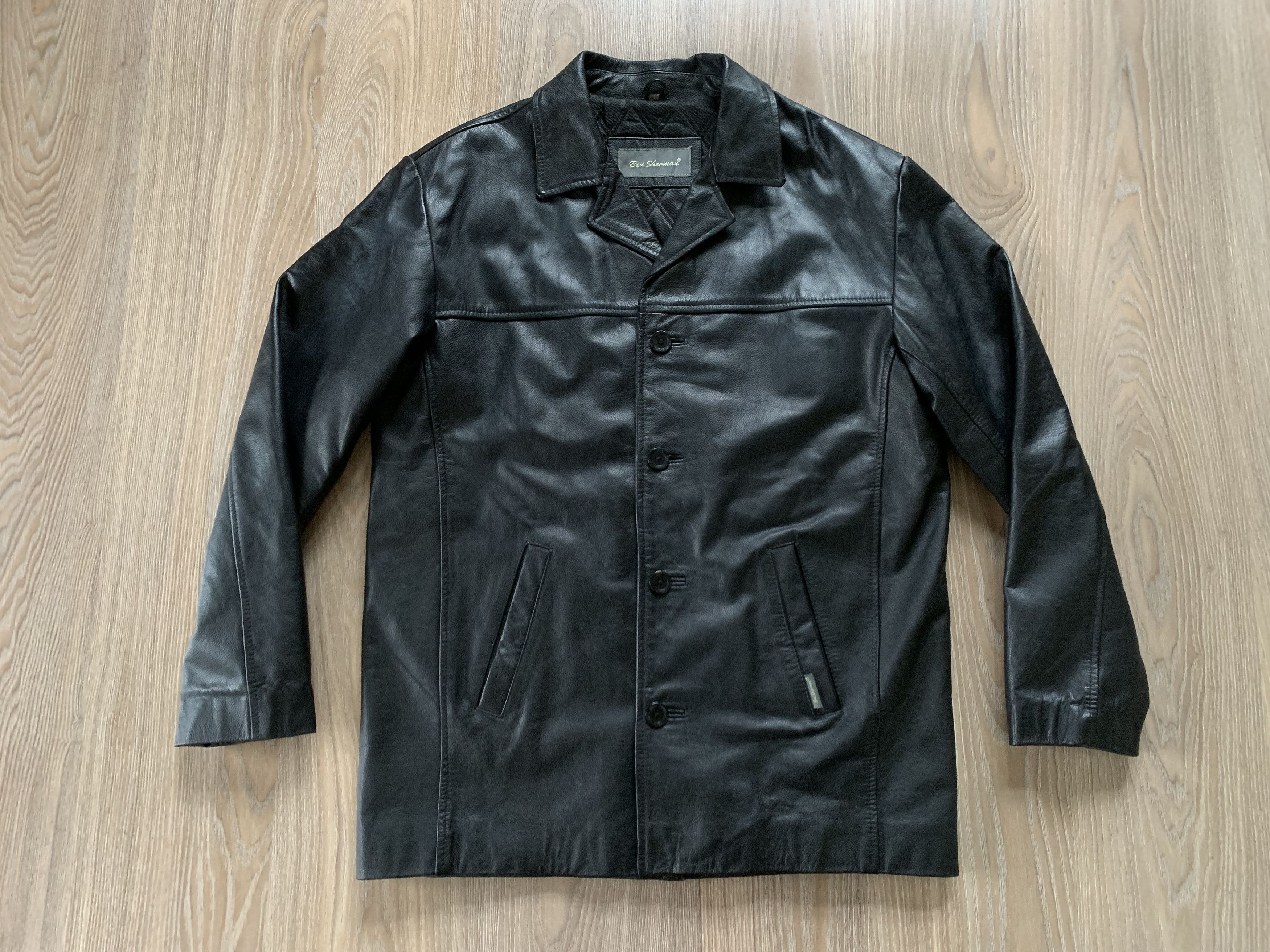 Ben Sherman × Vintage Ben Sherman Mens Vintage Leather Jacket Size US M / EU 48-50 / 2 - 2 Thumbnail
