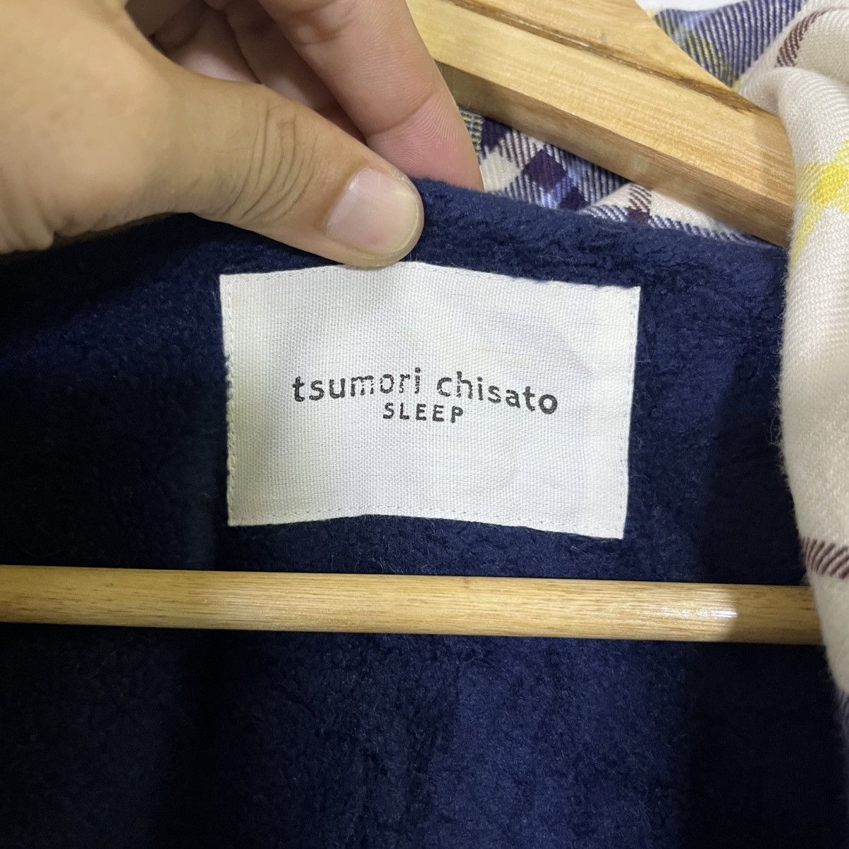 Tsumori Chisato TSUMORI CHISATO SLEEP WEAR PLAID COAT JACKET Size M / US 6-8 / IT 42-44 - 5 Thumbnail