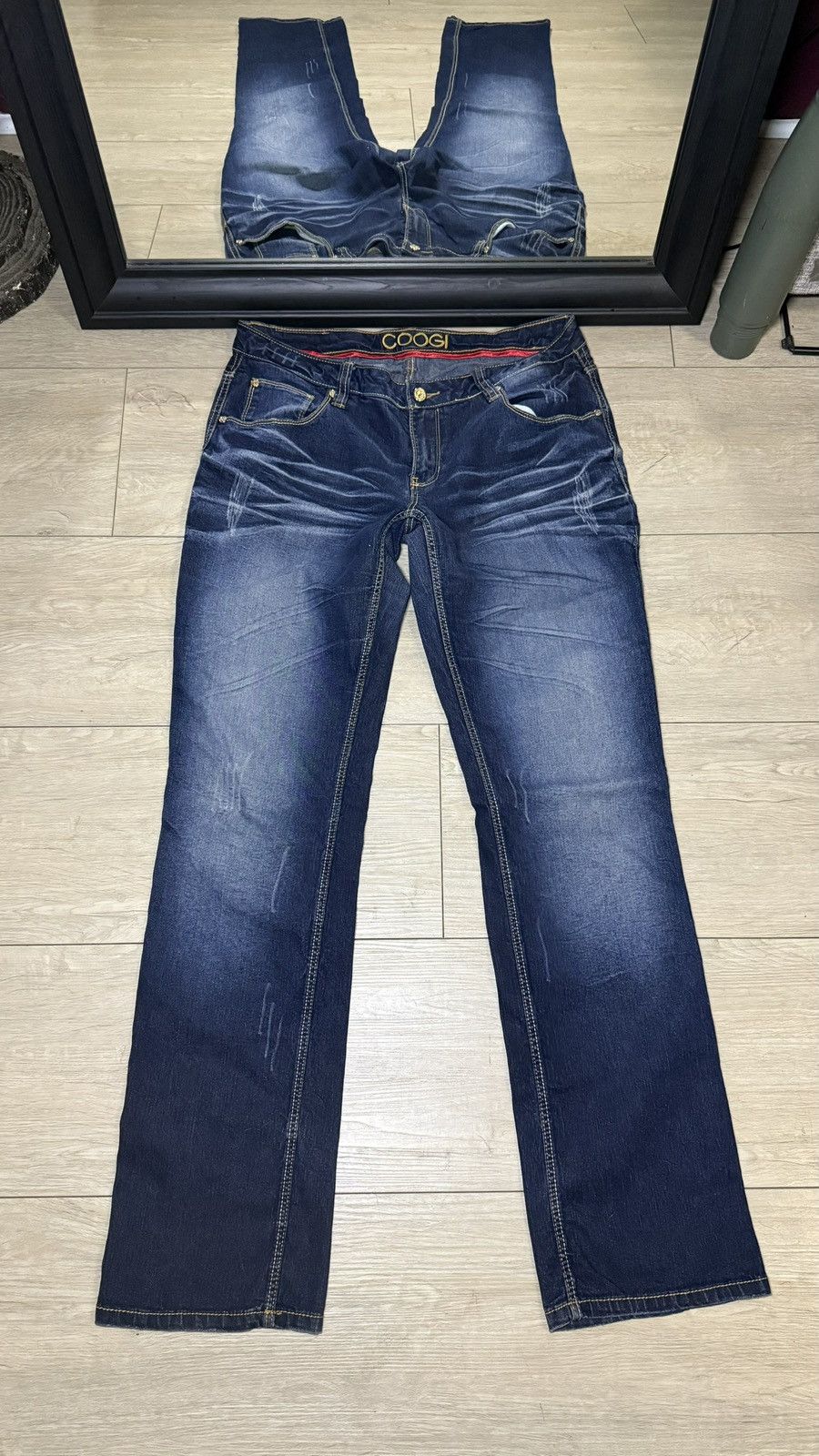 Coogi Y2K 2000s Women’s Coogi Flared Embroidered Denim Jeans Size 36" / US 14 / IT 50 - 2 Thumbnail