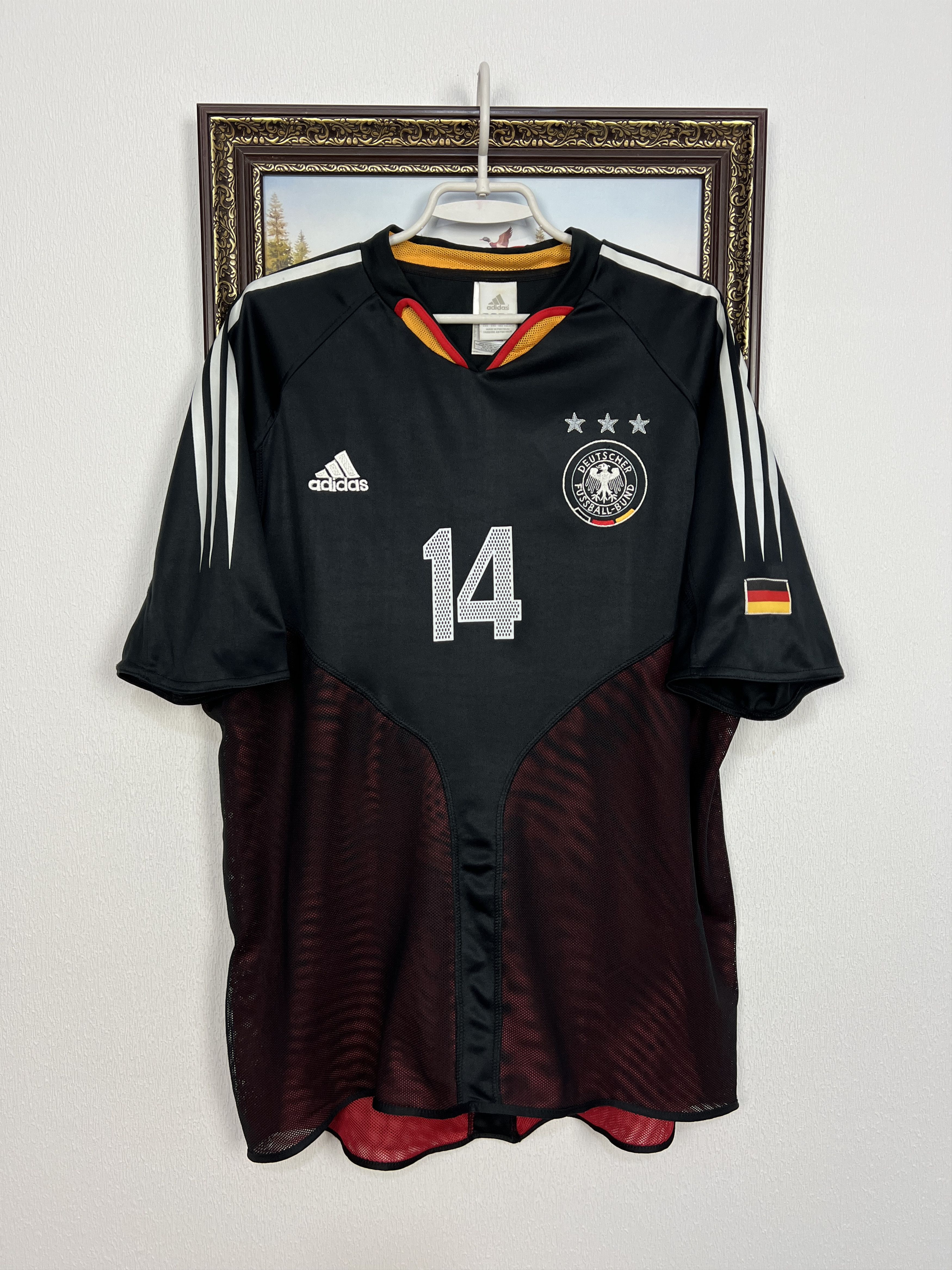 Adidas Germany football shirt Soccer #14 Asamoah Jersey Trikot Size US XXL / EU 58 / 5 - 1 Thumbnail