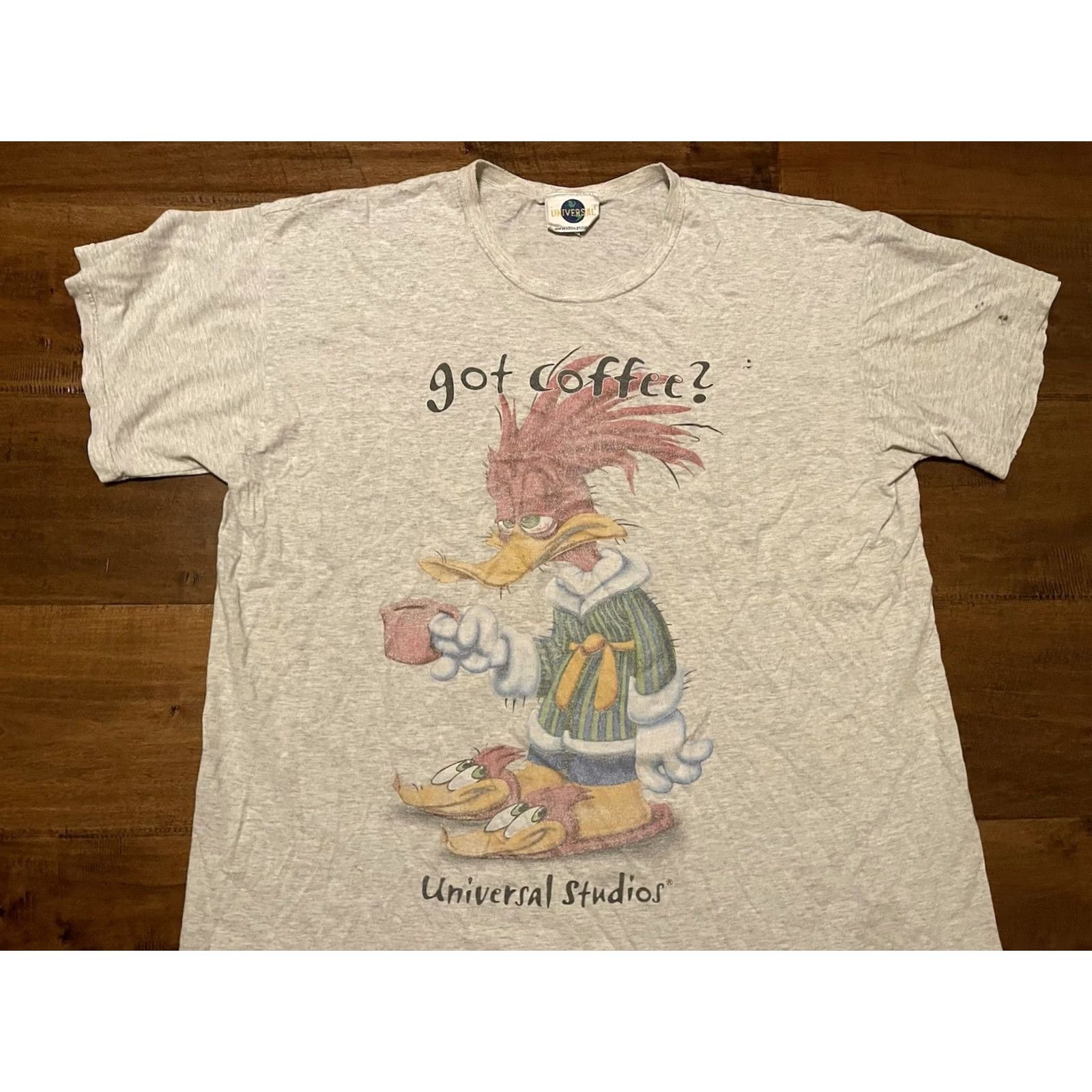 Vintage VINTAGE Universal Studios Road Runner Got Coffee? Gray Sleep Night Shirt Adult Short Sleeve Crew Neck One Size Men Size US M / EU 48-50 / 2 - 2 Thumbnail