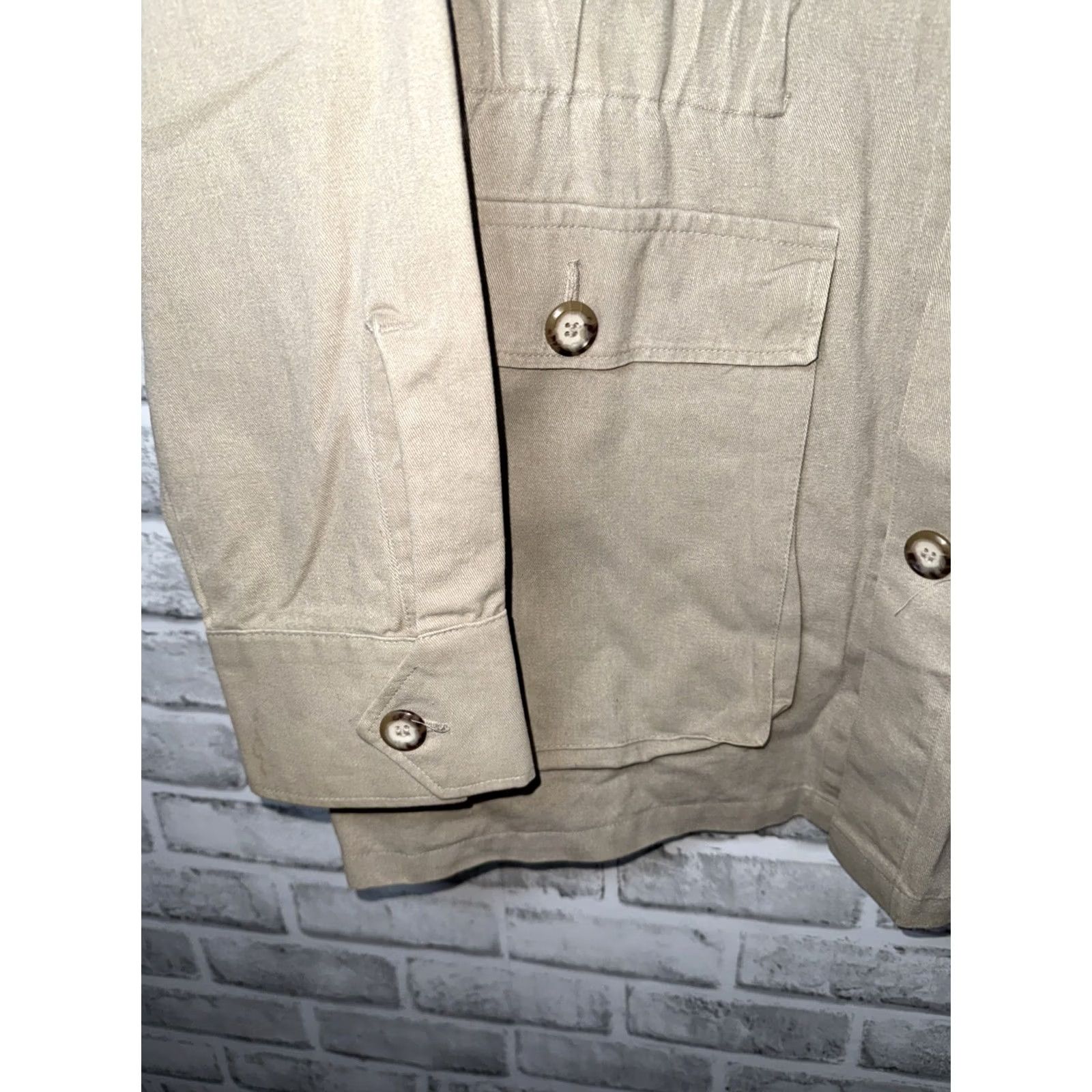 Vintage VTG DUXBAK Canvas Beige Safari Style Coat Mens L USA Size US L / EU 52-54 / 3 - 6 Thumbnail