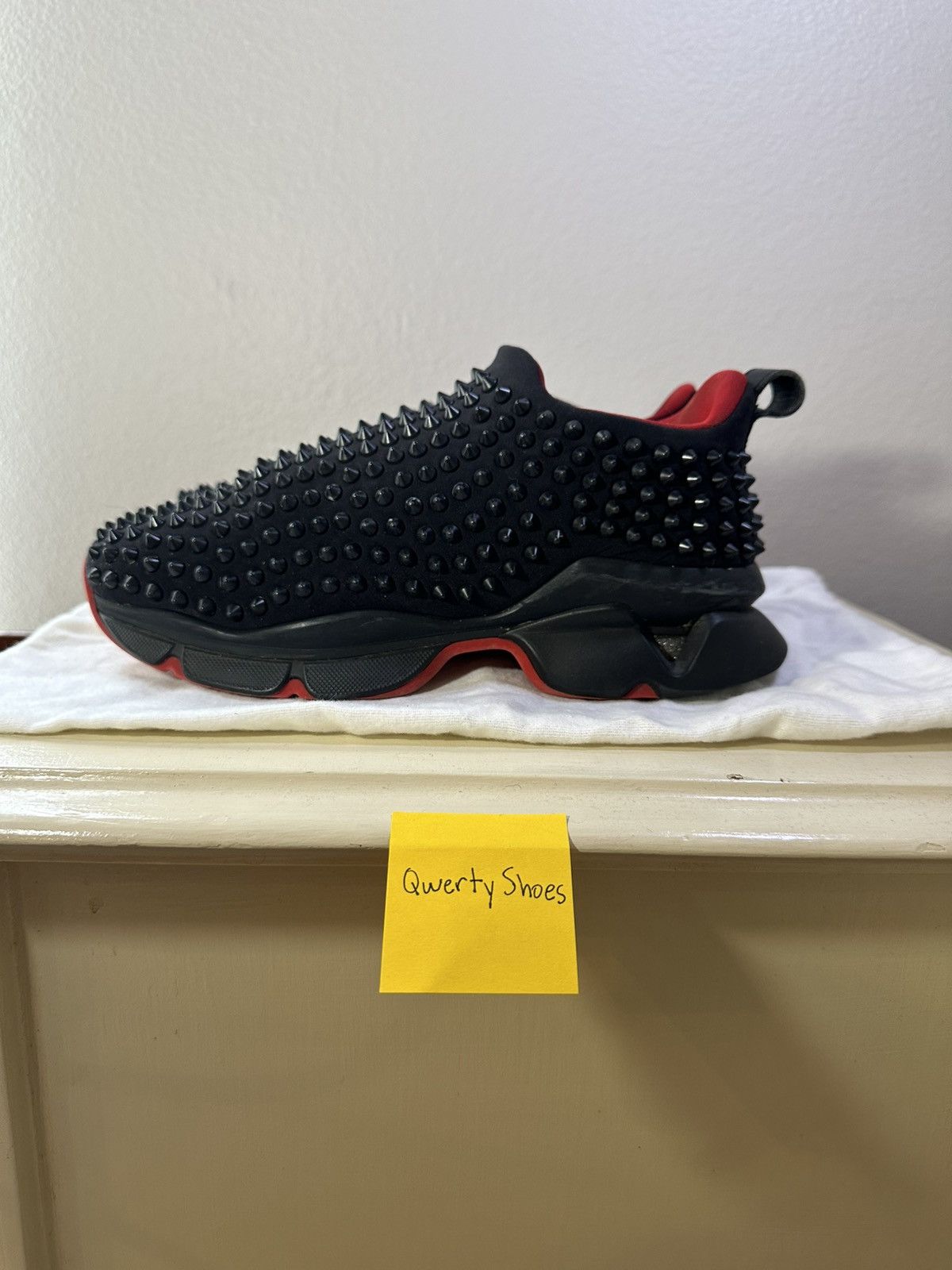 Christian Louboutin Christian Louboutin Spiked Shoe Size US 8.5 / IT 38.5 - 3 Thumbnail