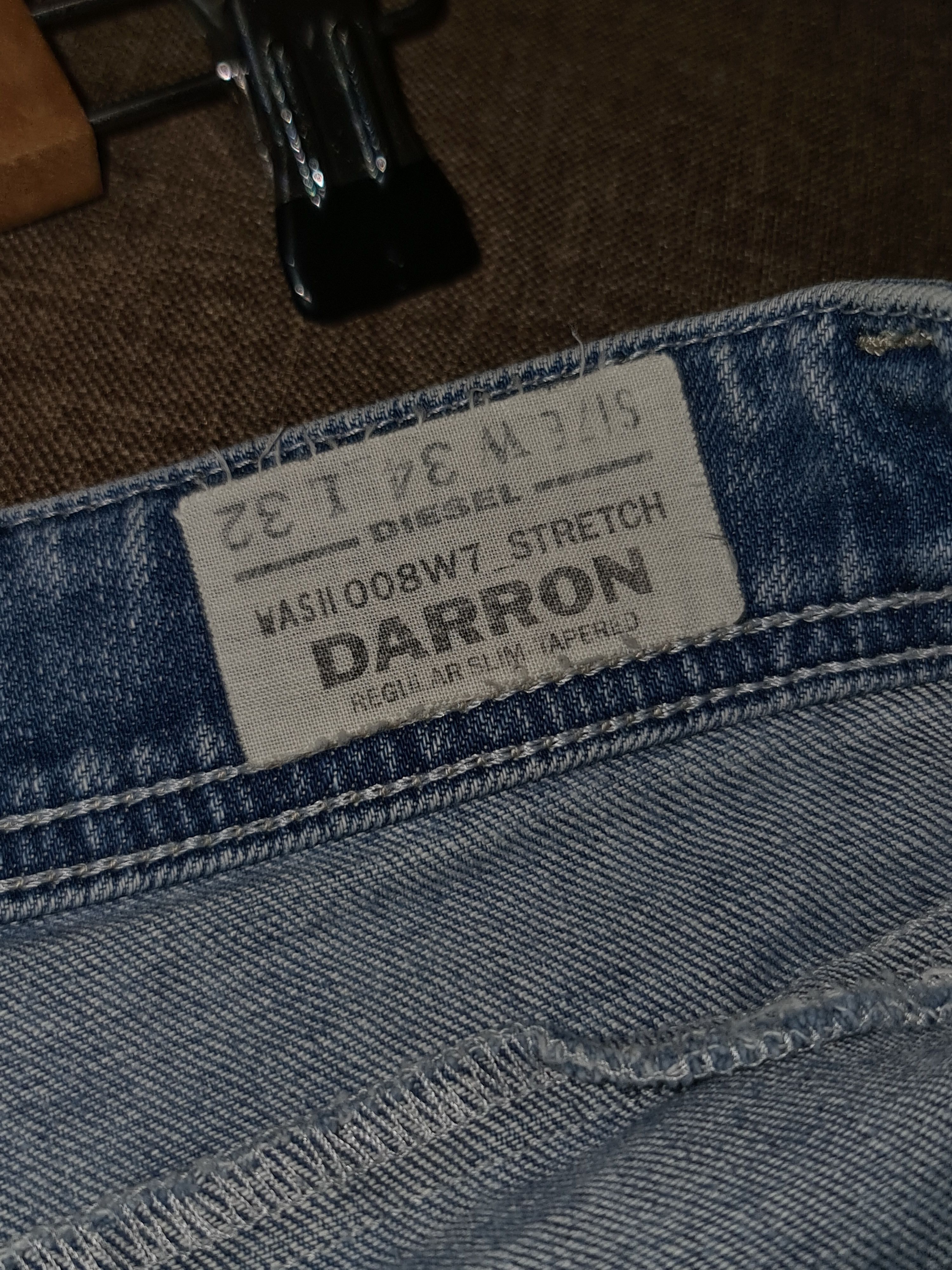 Diesel Vintage Diesel Darron Regular Slim Tapered Denim Jeans Size US 34 / EU 50 - 5 Thumbnail