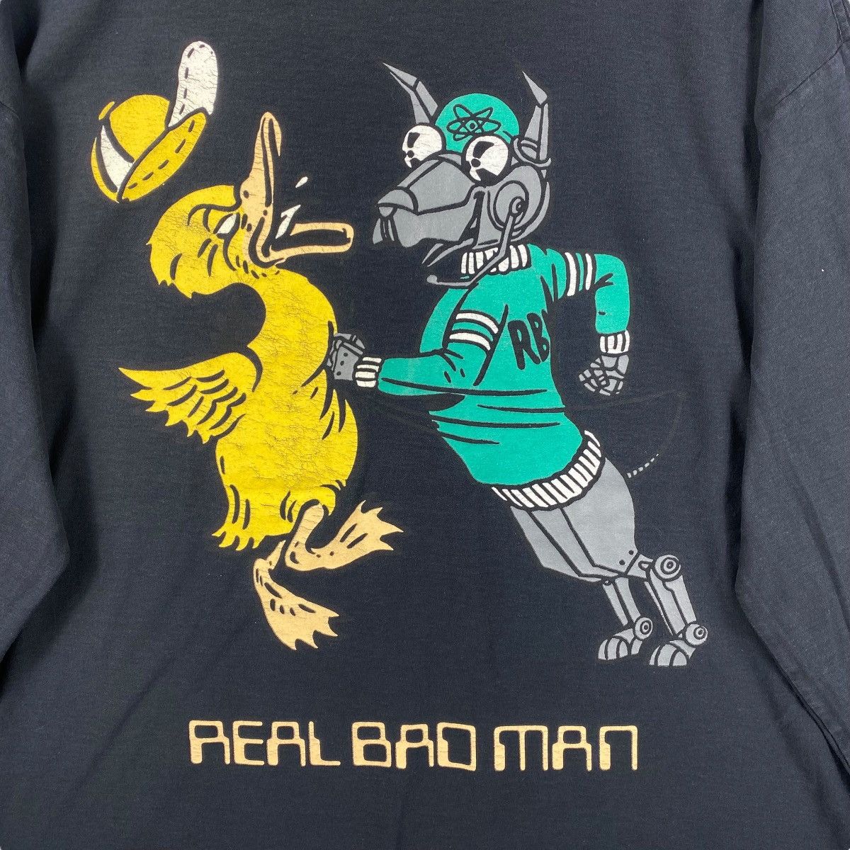 Real Bad Man REAL BAD MAN Graphic Longsleeve Pocket Tee Shirt Extra Large Size US XL / EU 56 / 4 - 2 Thumbnail