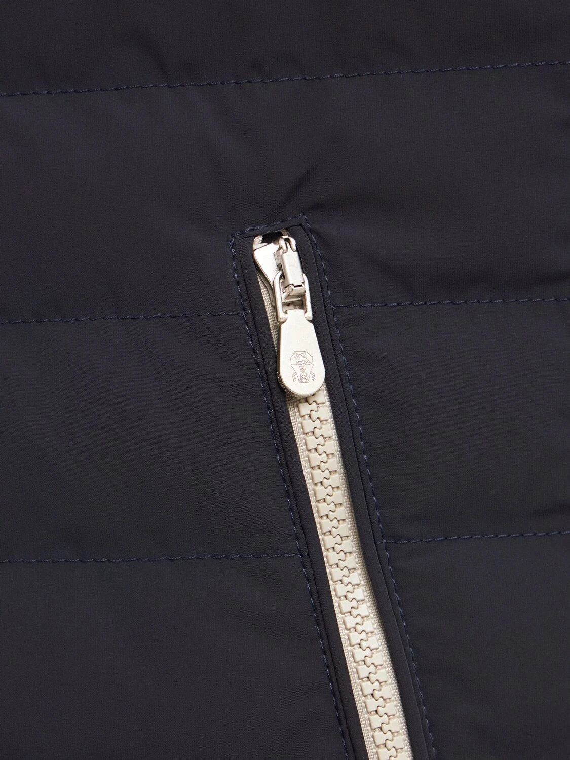 Brunello Cucinelli BRUNELLO CUCINELLI $2650 Navy Down Vest New & Authentic Size US L / EU 52-54 / 3 - 3 Thumbnail