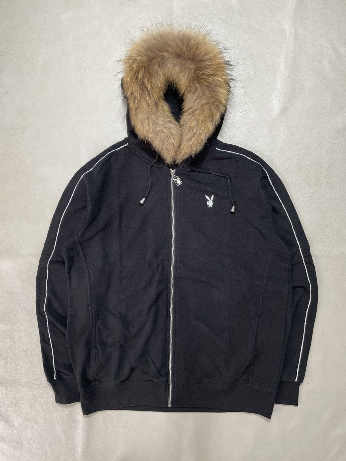 Hysteric Glamour Vintage Playboy Zip Fur Hoodie ifsix lgb style Size US XL / EU 56 / 4 - 1 Thumbnail