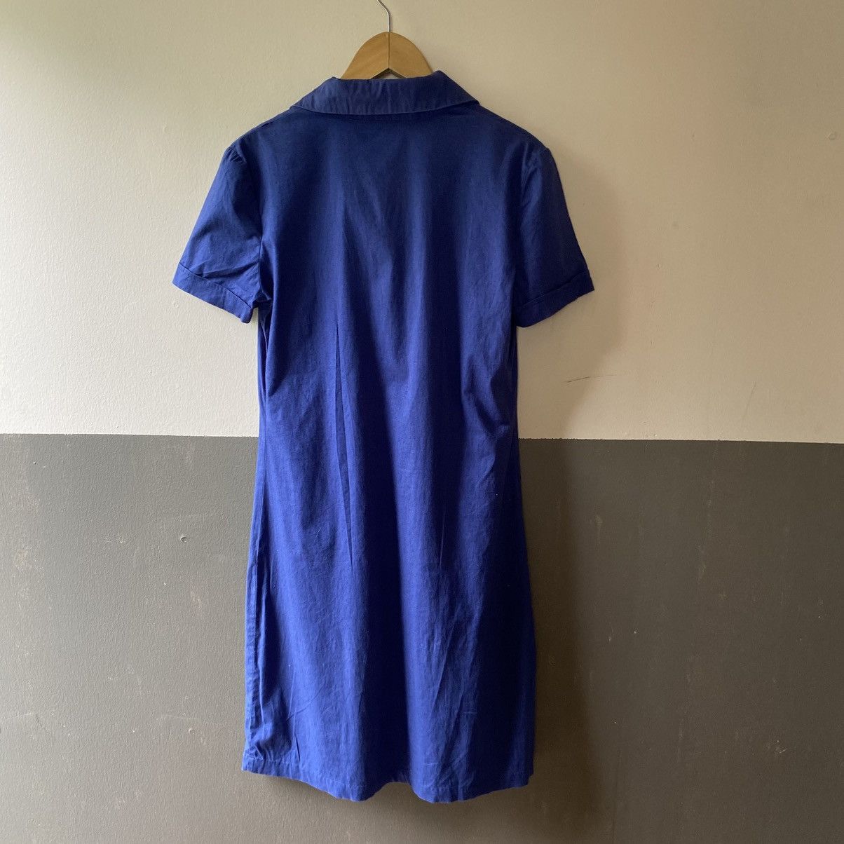 Isabel Marant ISABEL MARANT Royal Blue Short Sleeve Collared Dress Size M / US 6-8 / IT 42-44 - 15 Thumbnail