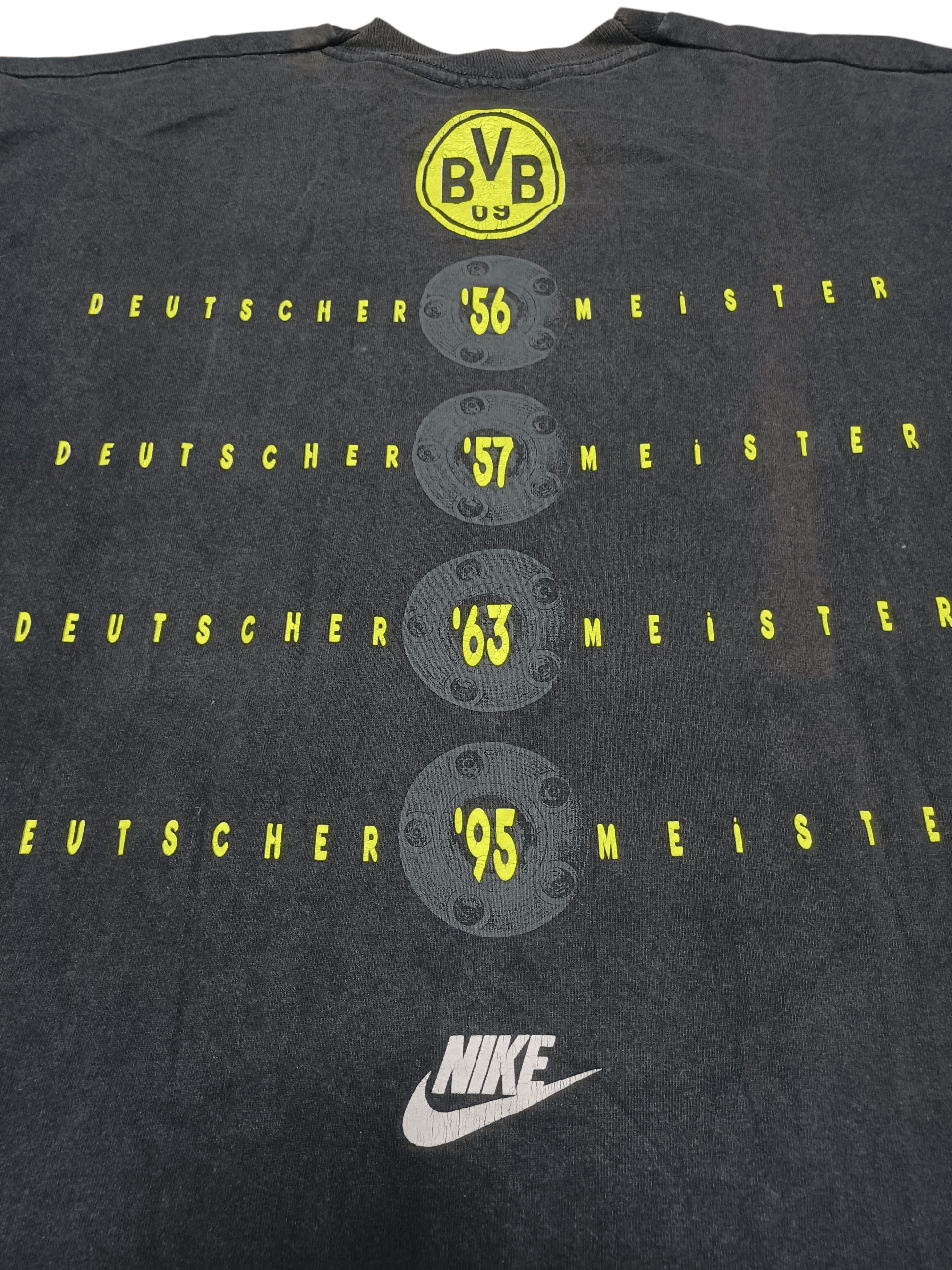 Nike BORUSSIA DORTMUND NIKE VINTAGE 1995 MEISTER TEE Size US XL / EU 56 / 4 - 4 Thumbnail
