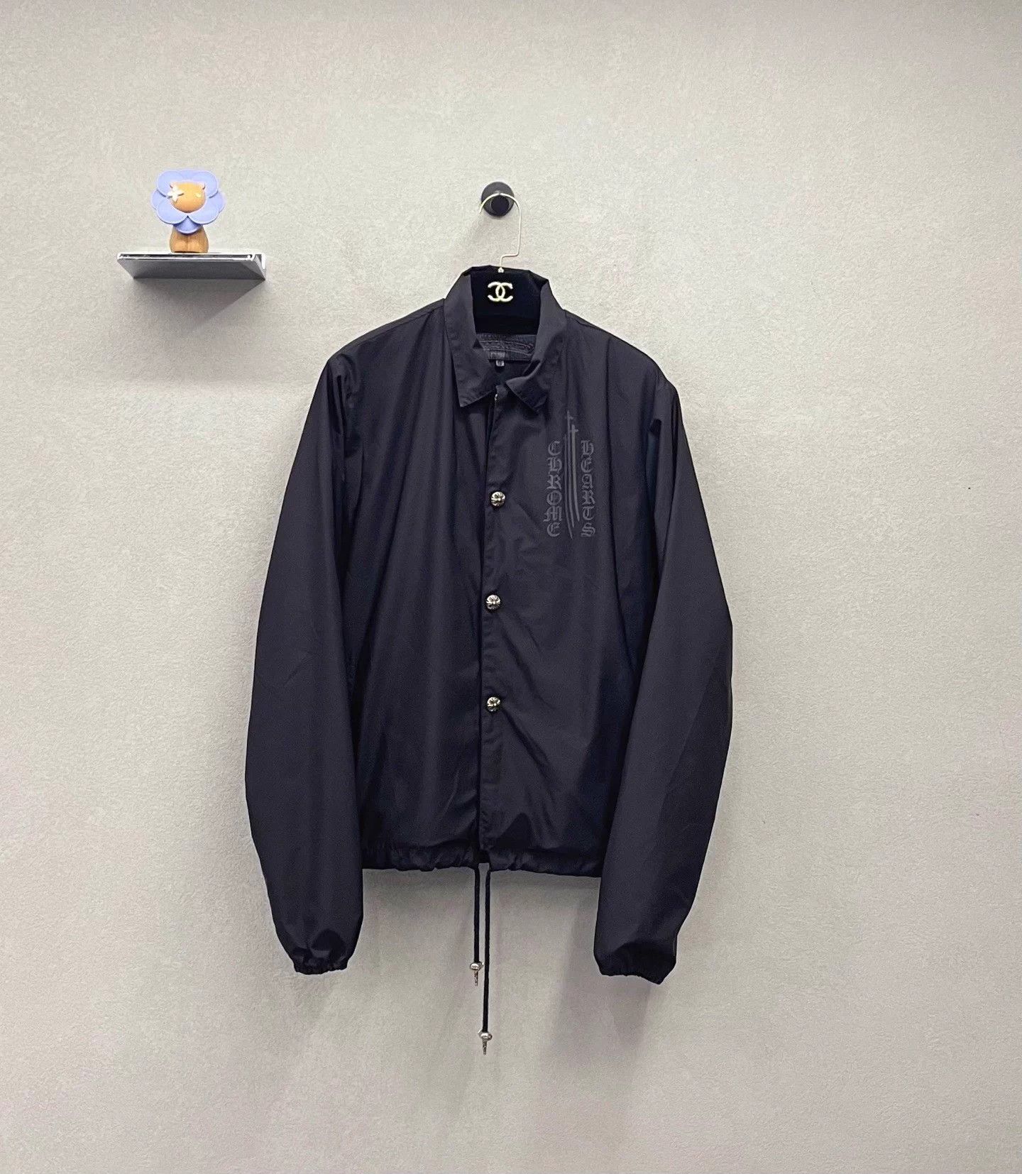 Chrome Hearts Chrome Hearts Black Embossed Coach Jacket S Size US S / EU 44-46 / 1 - 1 Thumbnail