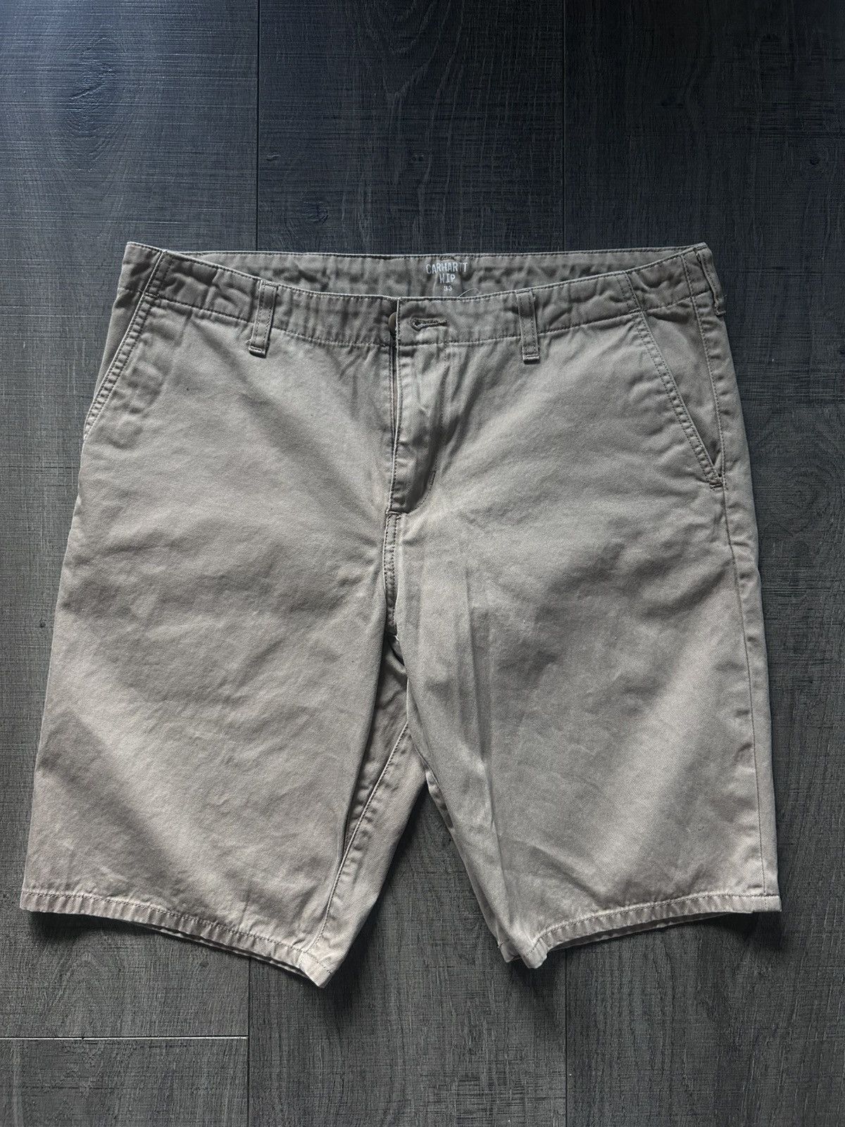 Carhartt Wip Beige Carhartt Shorts Size US 33 - 3 Thumbnail