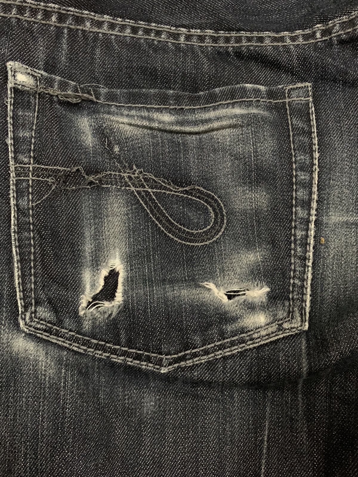 JOSEPH HOMME Vintage Joseph Homme Japan Dark Blue Washed Distressed Jeans Size US 30 / EU 46 - 23 Thumbnail