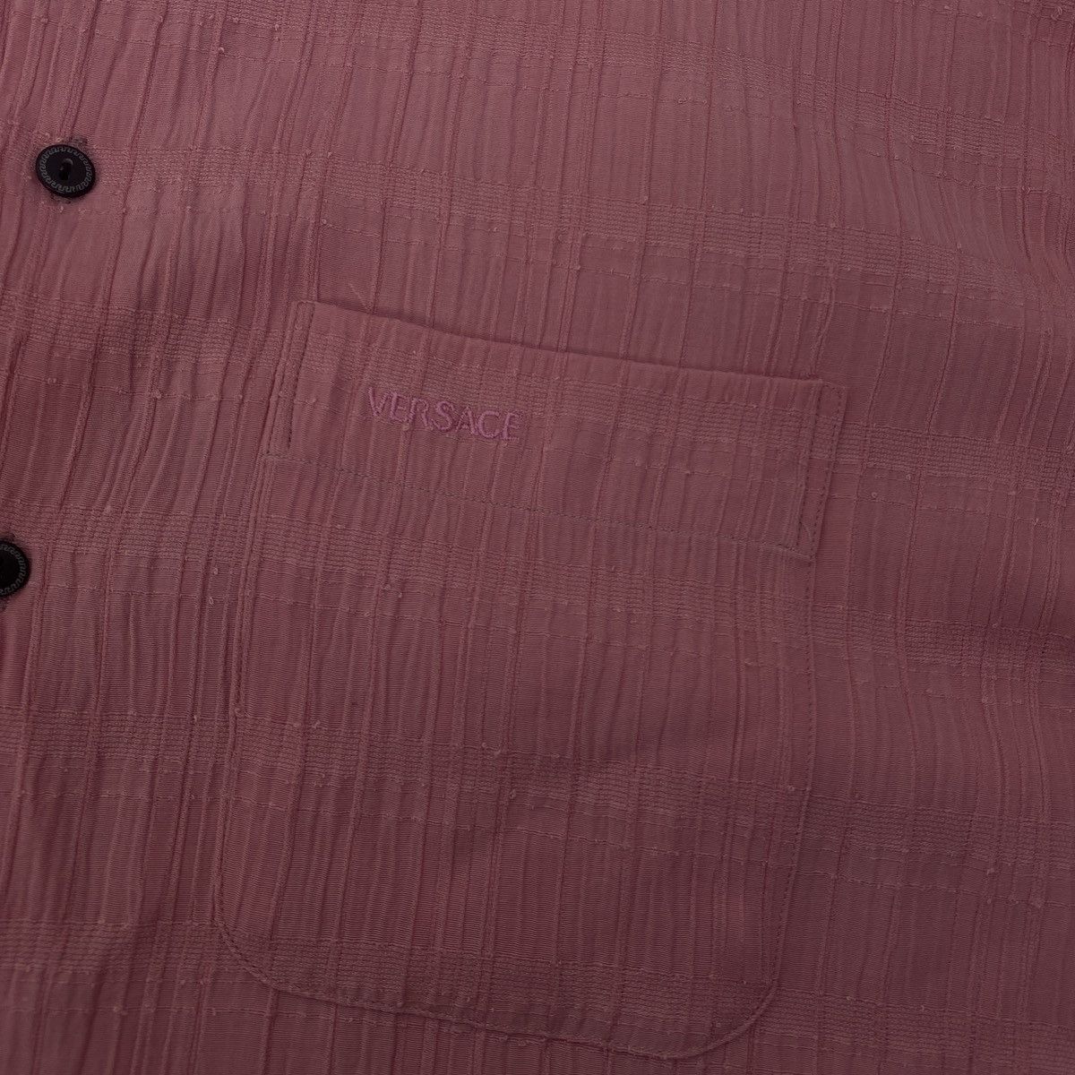 VERSACE VINTAGE PINK BUTTON UP SHIRT 90s