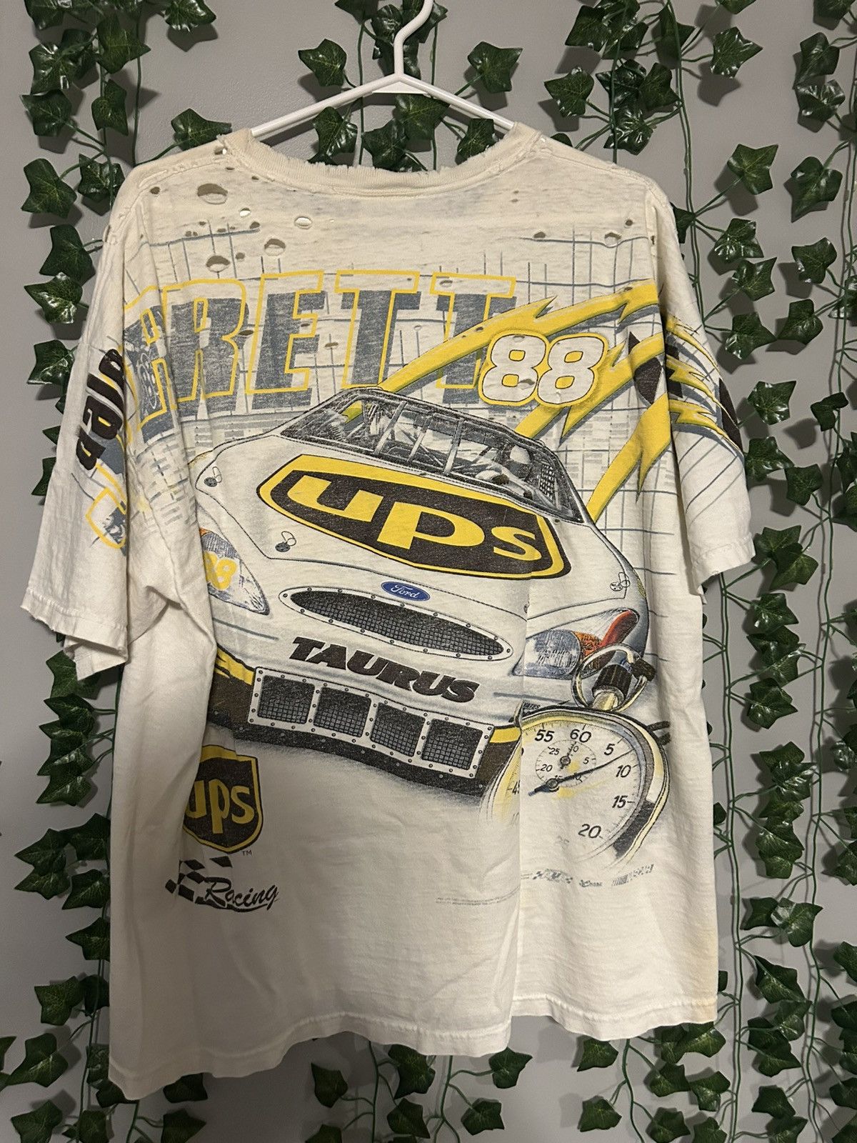 Chase Authentics Vintage Nascar AOP Dale Jarrett Distressed Graphic Tee Size US L / EU 52-54 / 3 - 7 Thumbnail
