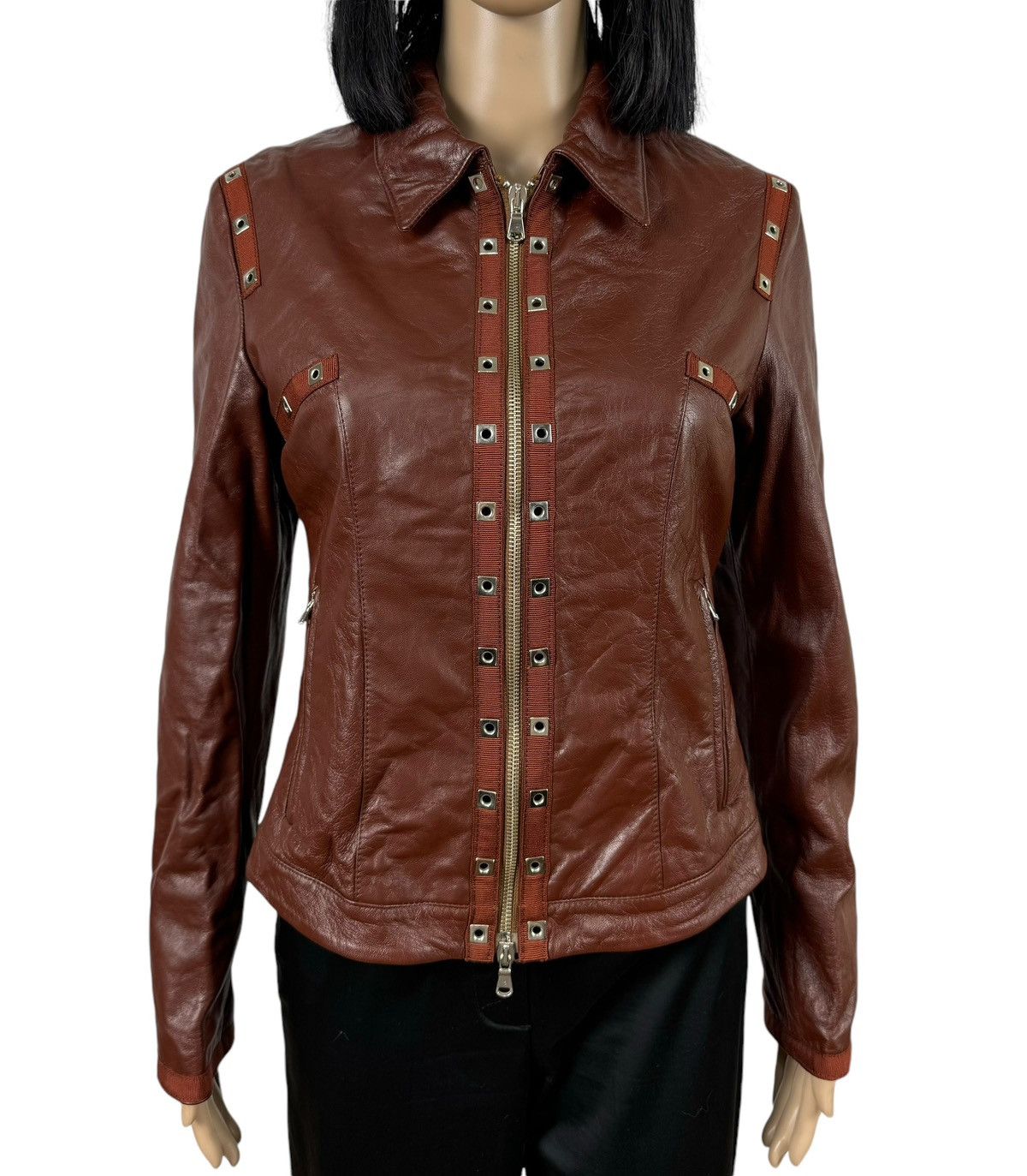 Other Manebo Made In Italy Genuine Leather Jacket size IT42 Size M / US 6-8 / IT 42-44 - 2 Thumbnail