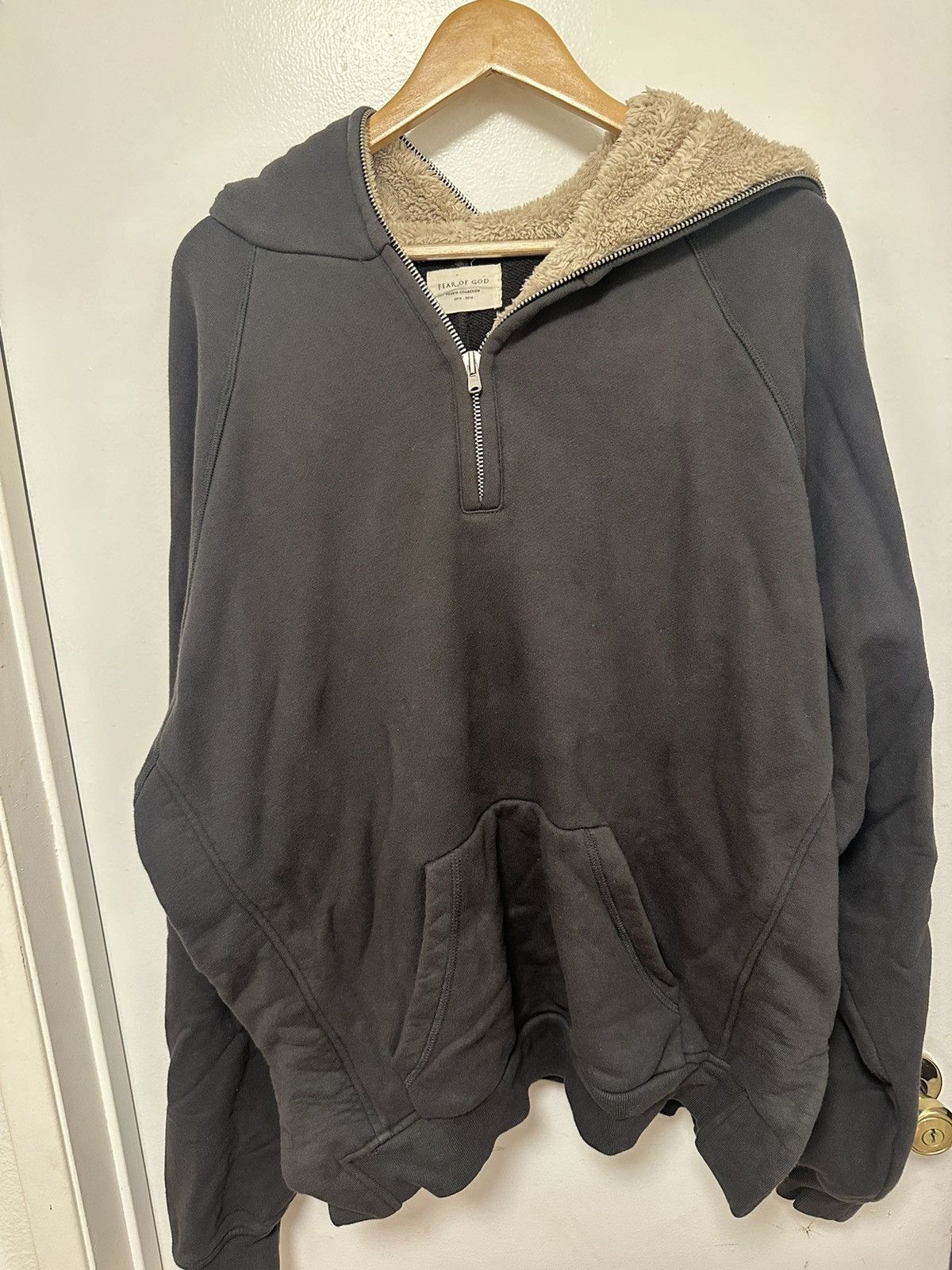 Fear of God Half zip Sherpa hoody Size US XL / EU 56 / 4 - 2 Thumbnail