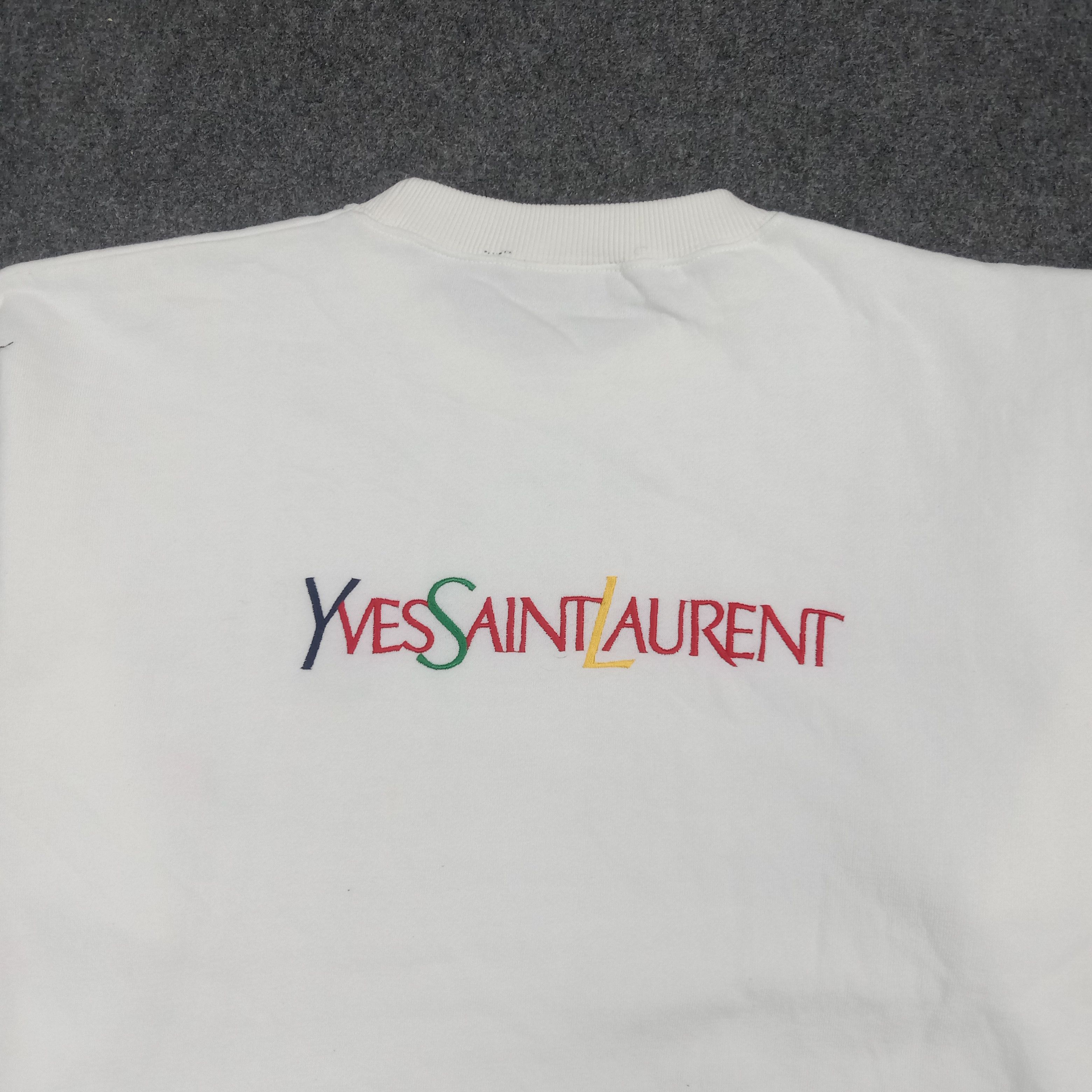 Yves Saint Laurent YSL Yves Saint Laurent Embroidery Sweatshirt C275N23 Size US L / EU 52-54 / 3 - 2 Thumbnail