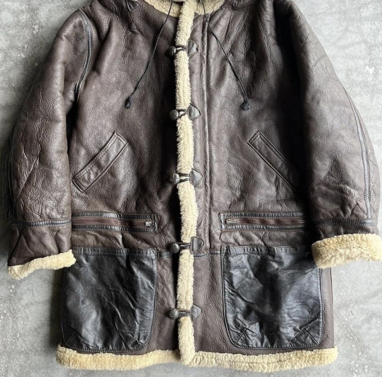 Vintage Vintage B-7 Shearling Flight Jacket - Avirex B-3 Sheepskin Size US L / EU 52-54 / 3 - 7 Thumbnail