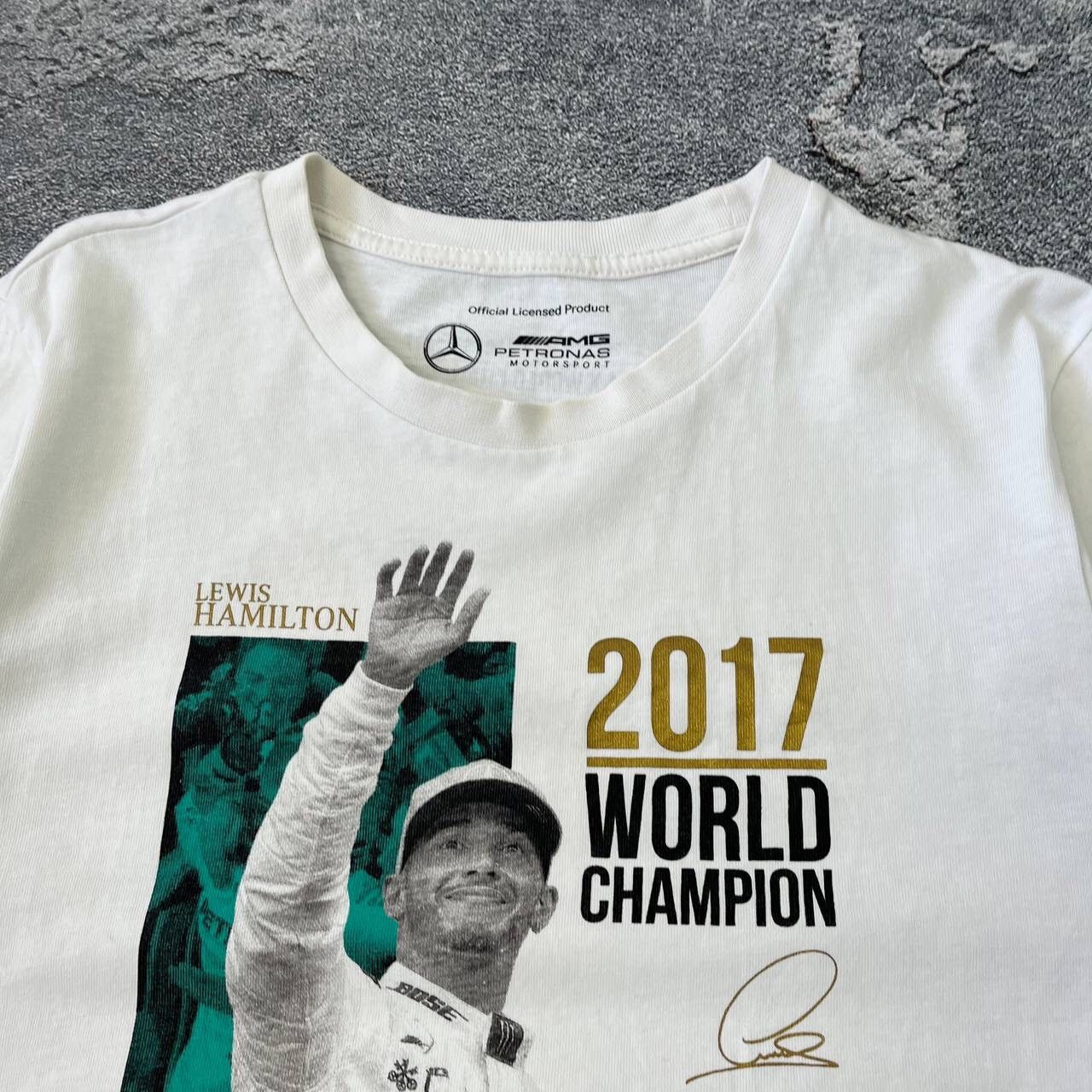 Vintage Mercedes Amg Petronas Lewis Hamilton World Champion 2017 Size US S / EU 44-46 / 1 - 12 Thumbnail