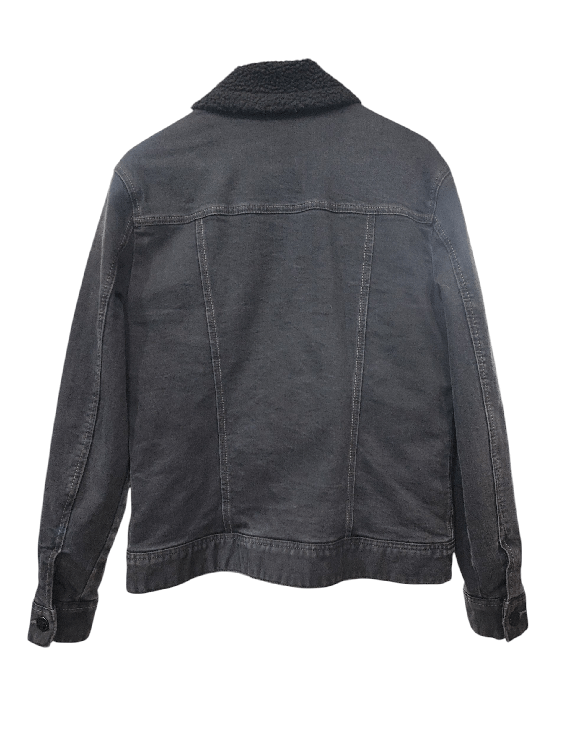 Guess Guess Faded Black Denim Trucker Jacket Size US L / EU 52-54 / 3 - 3 Thumbnail