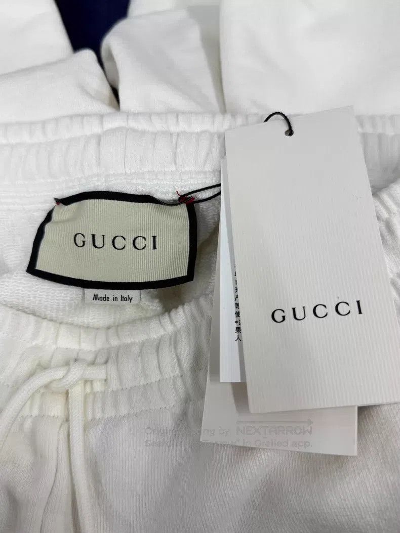 Gucci Gucci Size M White and blue college-style trousers Size US 32 / EU 48 - 4 Thumbnail