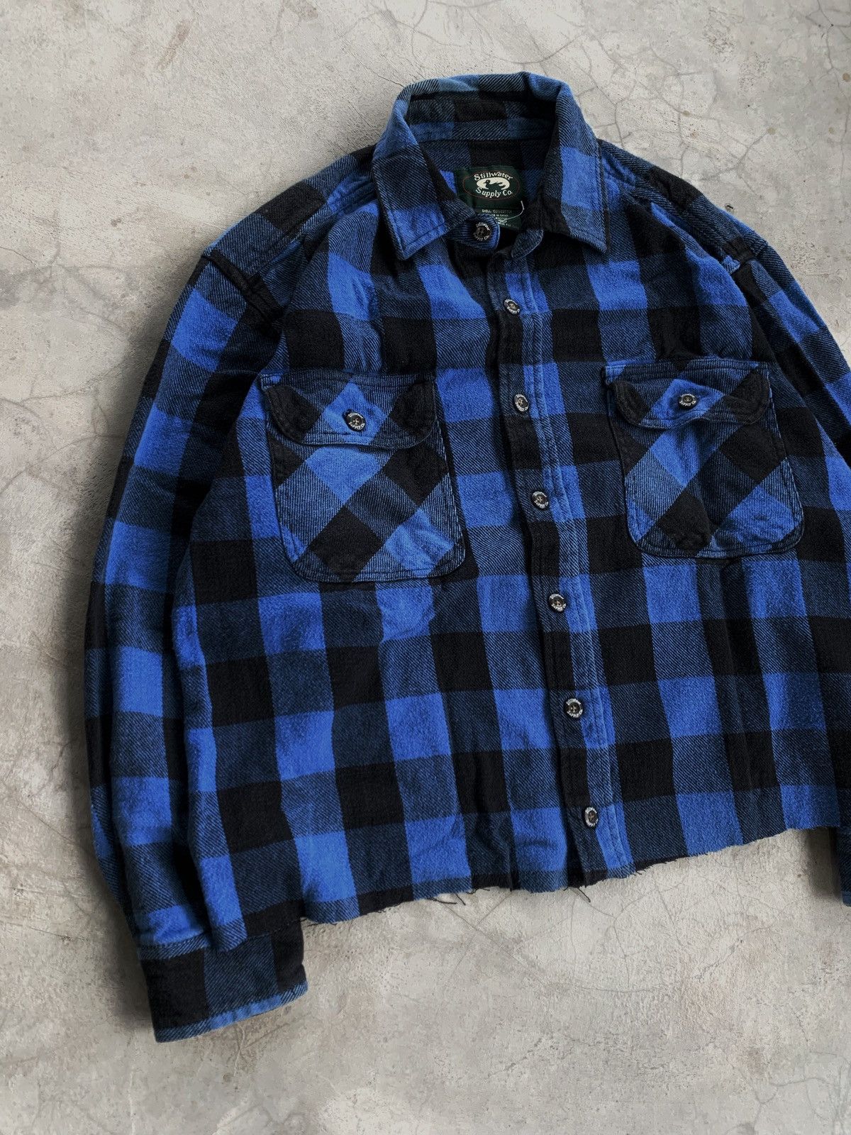 Vintage Cropped button up shirt double pocket S&S boxy Size US L / EU 52-54 / 3 - 4 Thumbnail