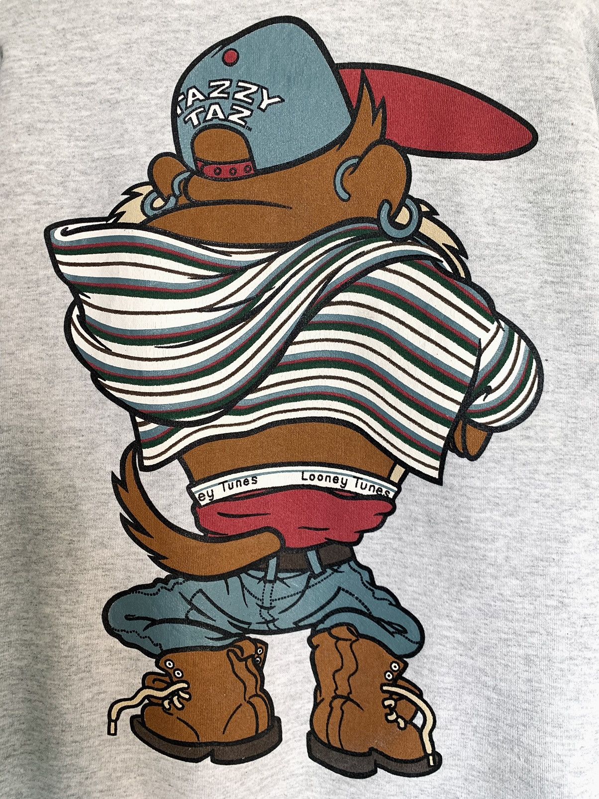 Other Vintage Looney Tunes Tazmania Mirror Print sweatshirt Size US L / EU 52-54 / 3 - 4 Thumbnail