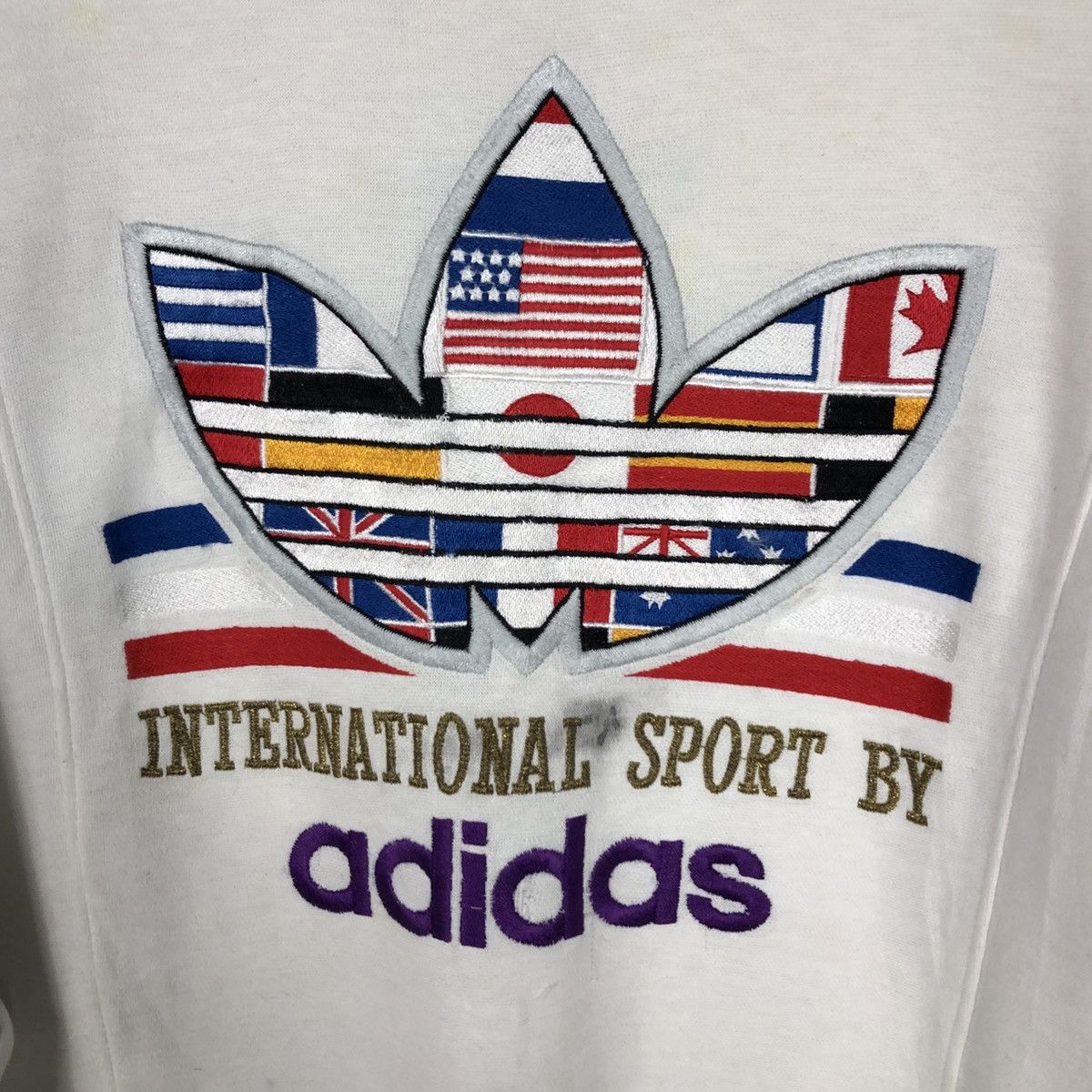 Adidas 📌Vintage Sweatshirt International Sport By Adidas Big Logo Size US M / EU 48-50 / 2 - 14 Thumbnail