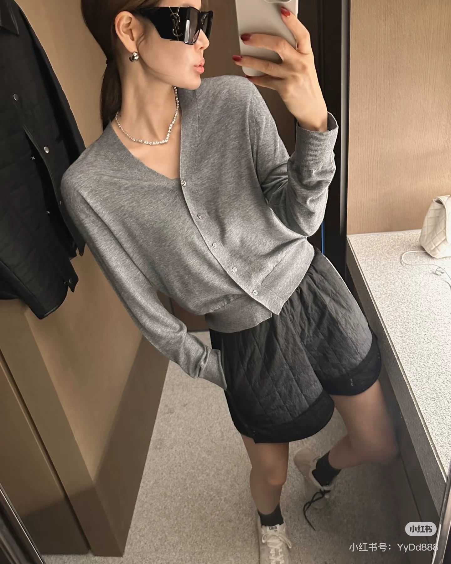 Prada Prada Women's Gray Wool Knit Cardigan Size 38 NWT Size XS / US 0-2 / IT 36-38 - 7 Thumbnail