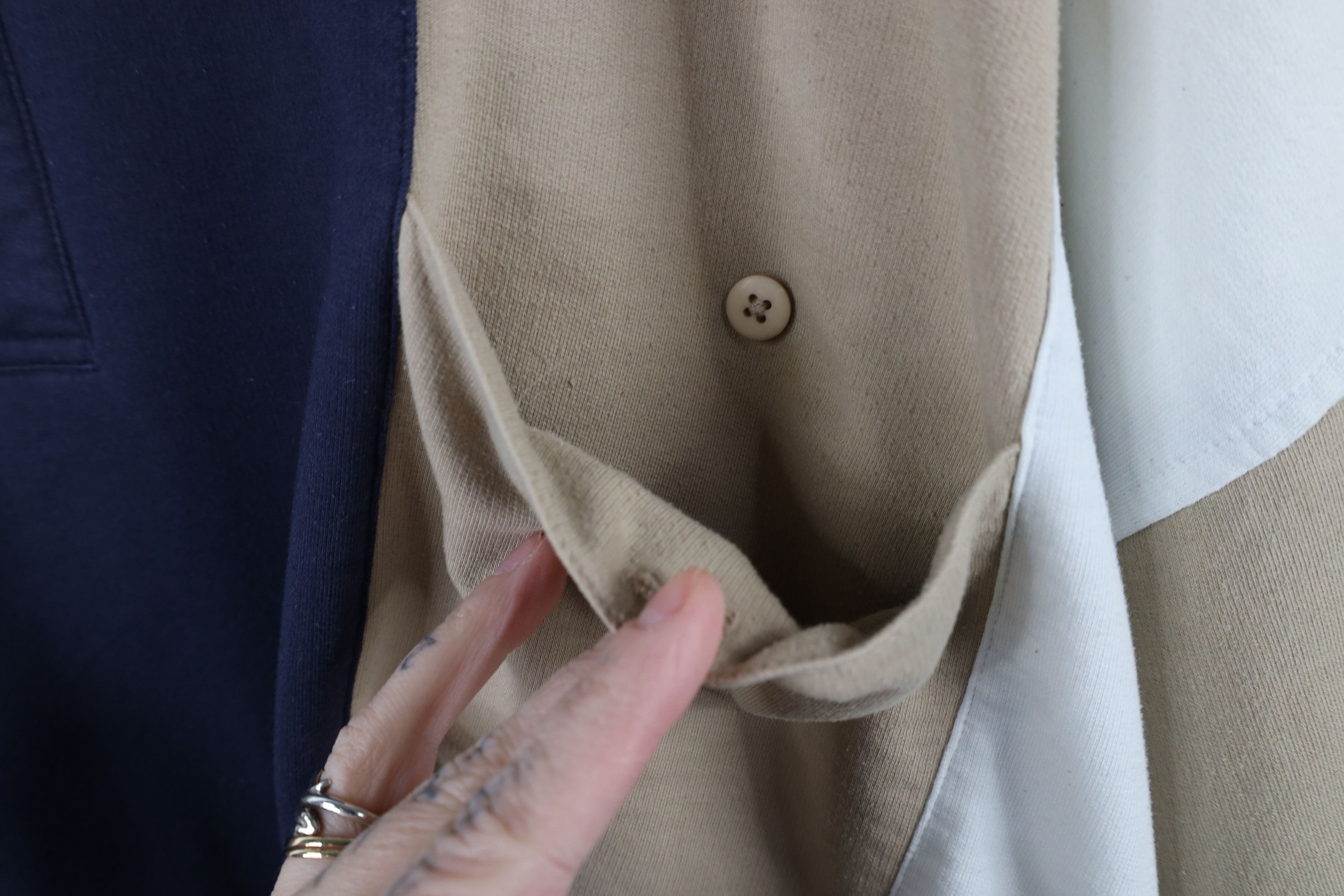 Vintage Vintage 90s Streetwear Panel Collared Pullover Polo Shirt Size US XXL / EU 58 / 5 - 7 Thumbnail
