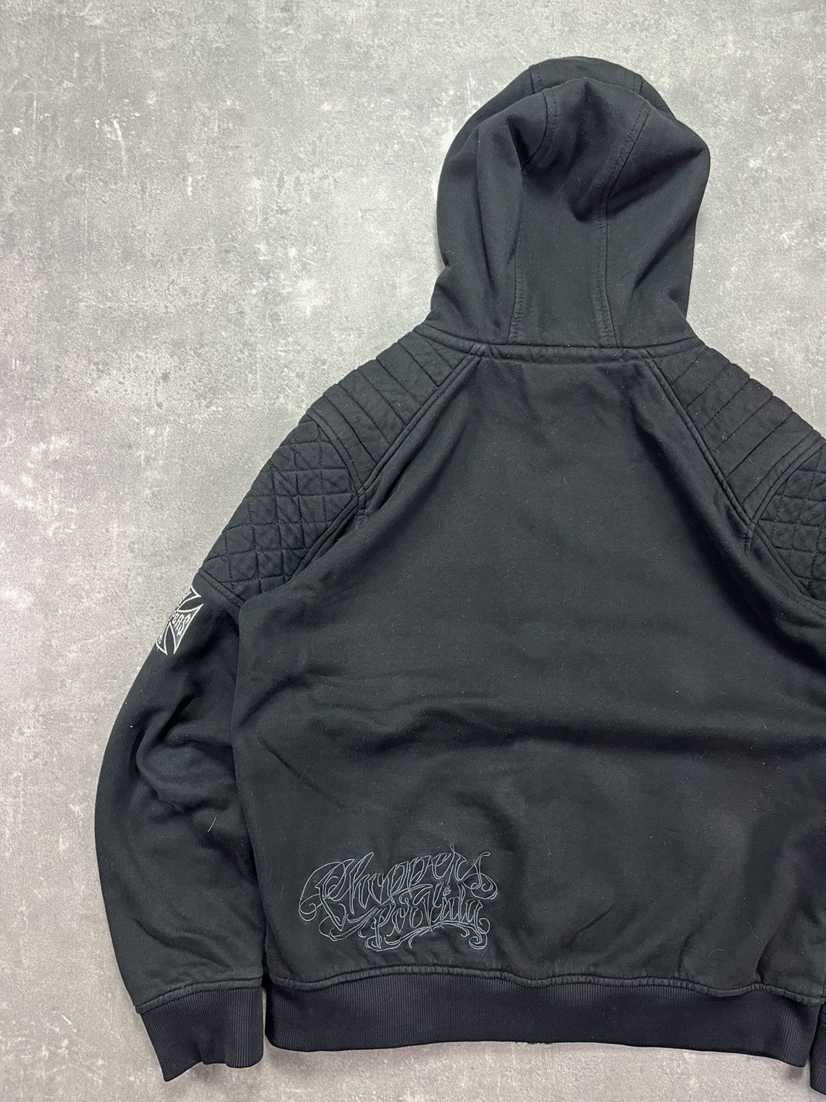 West Coast Choppers 00s West Coast Choppers Spellout Big Logo Hoodie XXL Rare Size US XXL / EU 58 / 5 - 12 Thumbnail