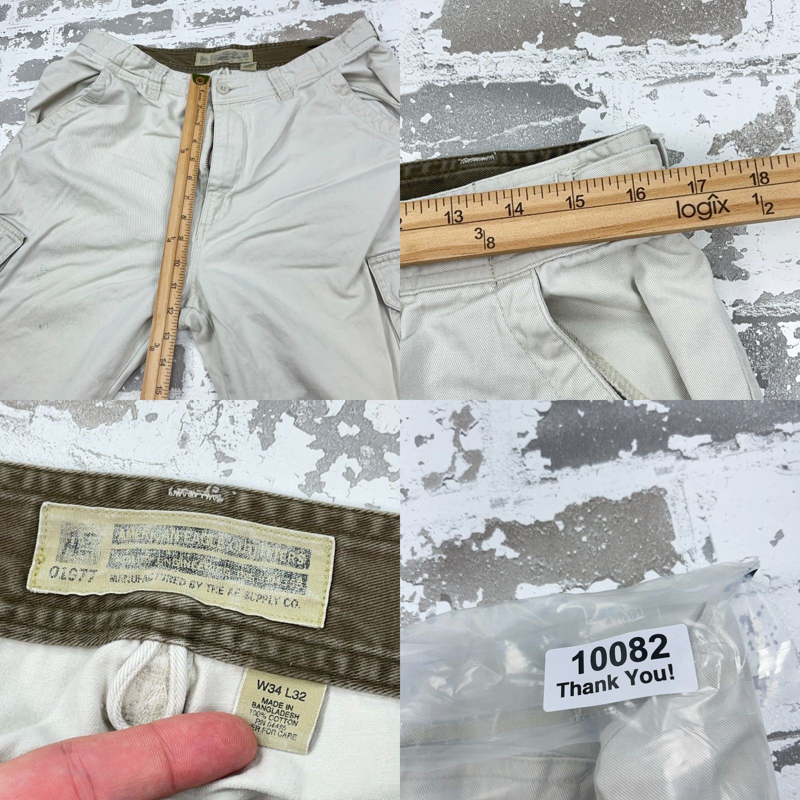 American Eagle Outfitters VINTAGE American Eagle Cargo Pants Men 34x32 White Baggy Cargo Pants Men 34x32 White Baggy AEO Jeans Pants Mens Cargo Trousers White Baggy 90s 2000s Size US 34 / EU 50 - 9 Thumbnail