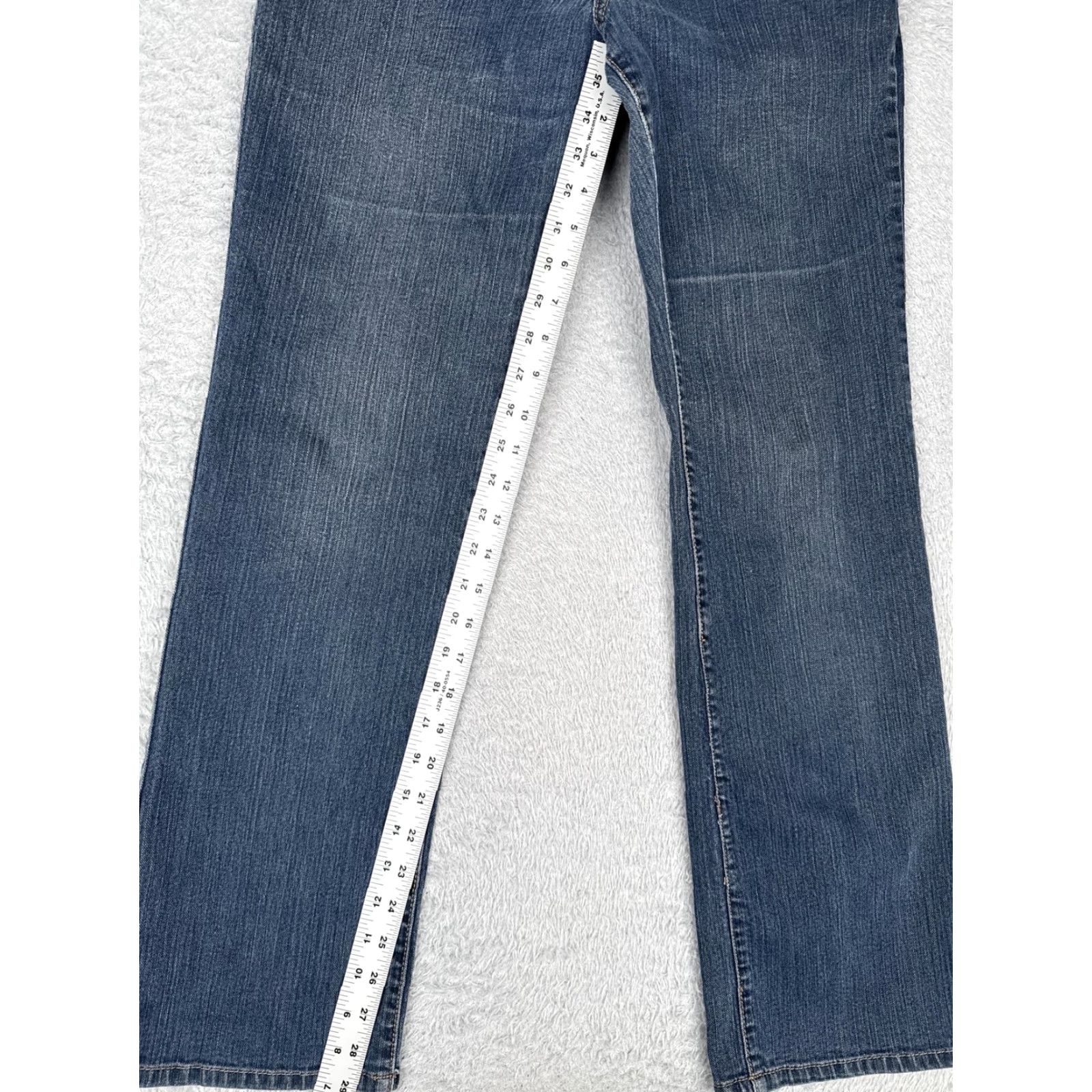 Calvin Klein Calvin Klein Jeans Womens 10 Blue Straight Leg Stretch Denim Embellished Pockets Jeans Size 32" / US 10 / IT 46 - 7 Thumbnail