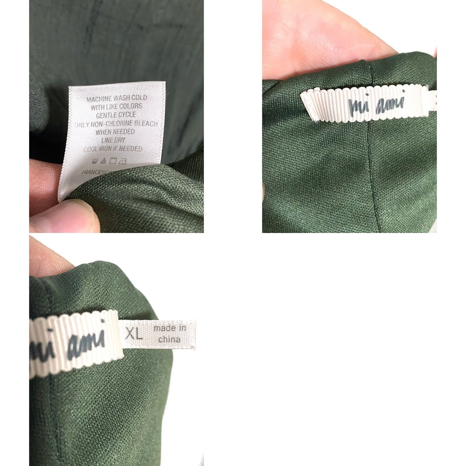 Vintage VINTAGE Mi ami Dress Womens XL Green Neck Ruffles Open Back Tie Closure Boho Fairy Dainty Y2K Size XL / US 12-14 / IT 48-50 - 8 Thumbnail
