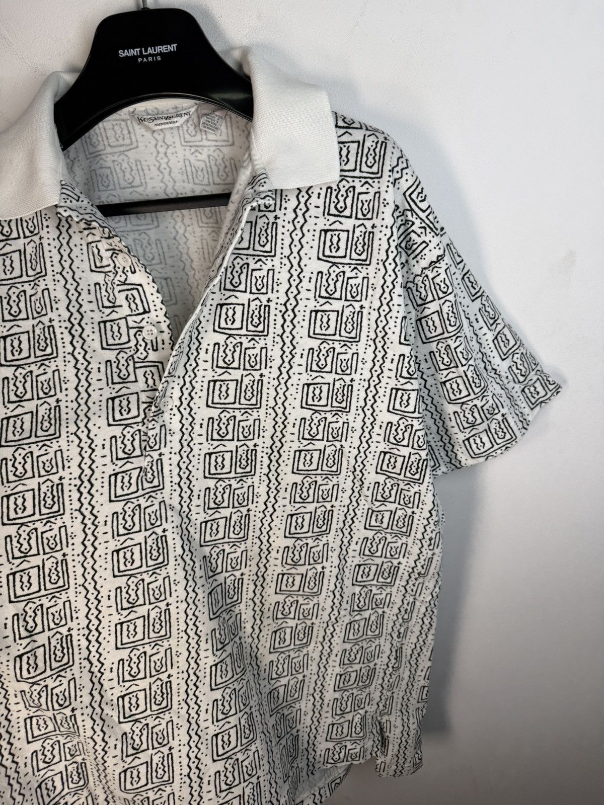 Yves Saint Laurent 90s YSL Polo Super Soft Button Up T-Shirt Vintage Shirt y2k Size US L / EU 52-54 / 3 - 14 Thumbnail