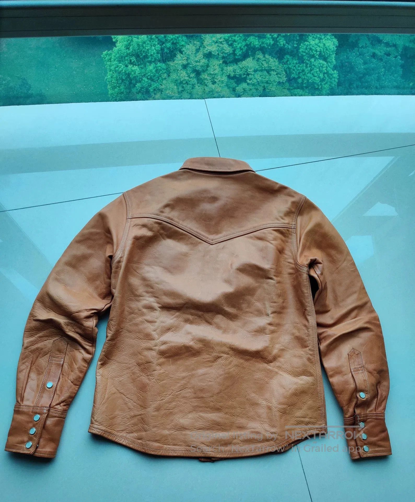 California Republic California Bear Leather Shirt Size 36. Size US M / EU 48-50 / 2 - 2 Thumbnail