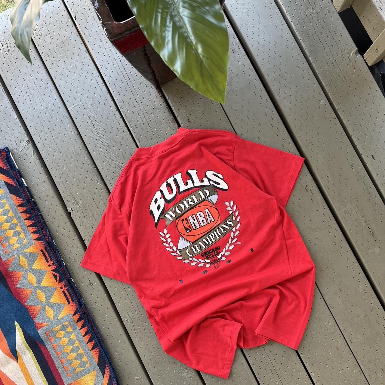 NBA × Vintage Chicago Bulls Vintage T Shirt Size US XL / EU 56 / 4 - 5 Thumbnail