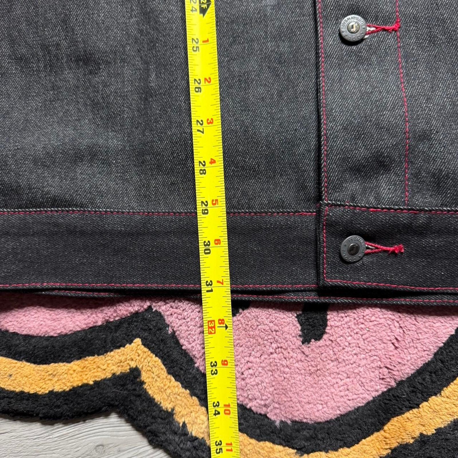 Vintage Vintage Y2K Cool J Embroidered Logo Raw Denim Trucker Jacket Size US XL / EU 56 / 4 - 5 Thumbnail