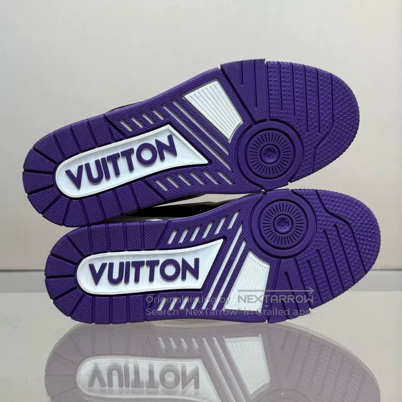 Louis Vuitton Louis Vuitton TRAINER new black, white and purple shoes Size US 7 / IT 37 - 8 Thumbnail