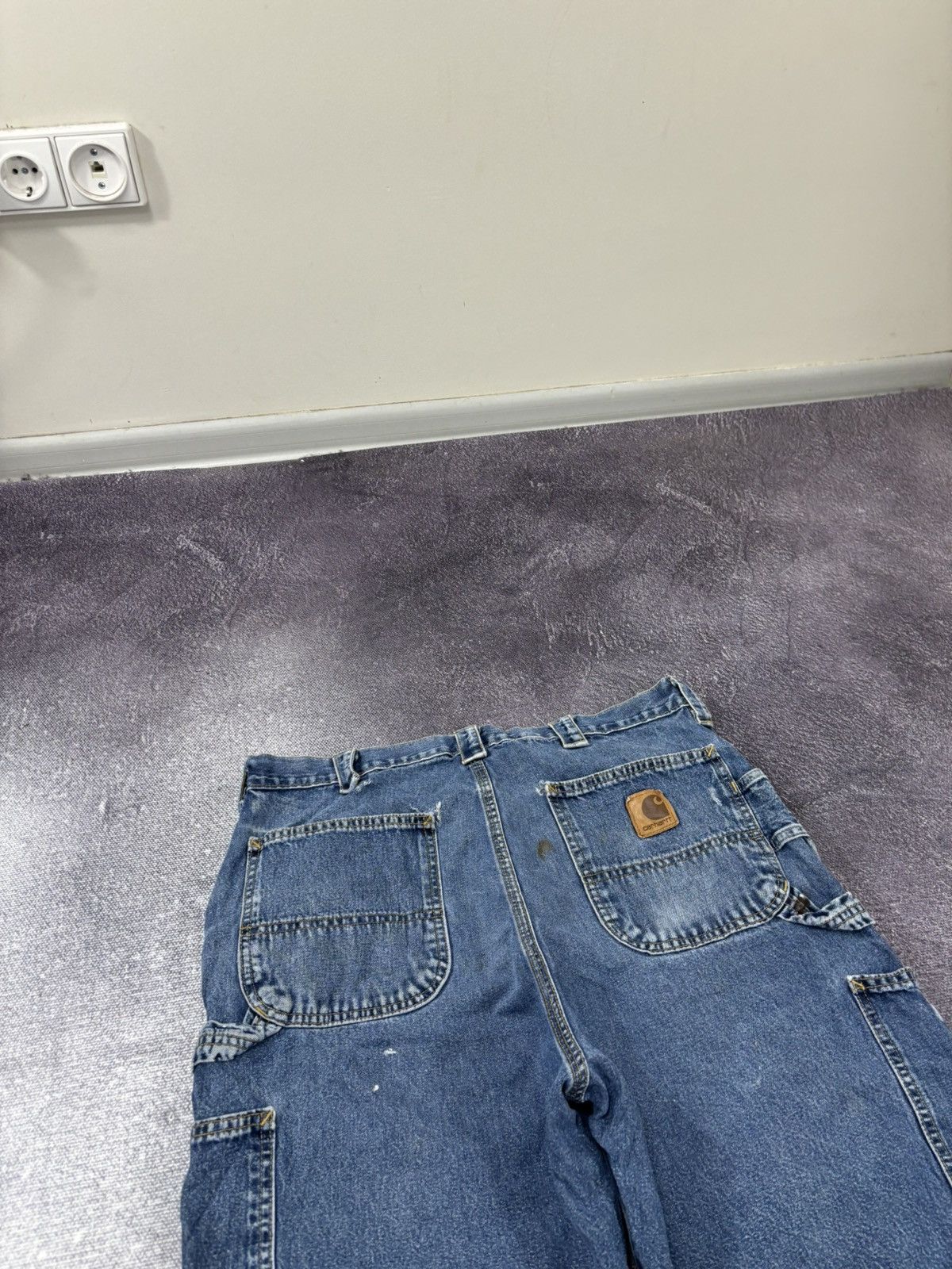 Carhartt Vintage 90s Carhartt USA Hype Work Blue Denim Shorts Jorts Size US 36 / EU 52 - 4 Thumbnail