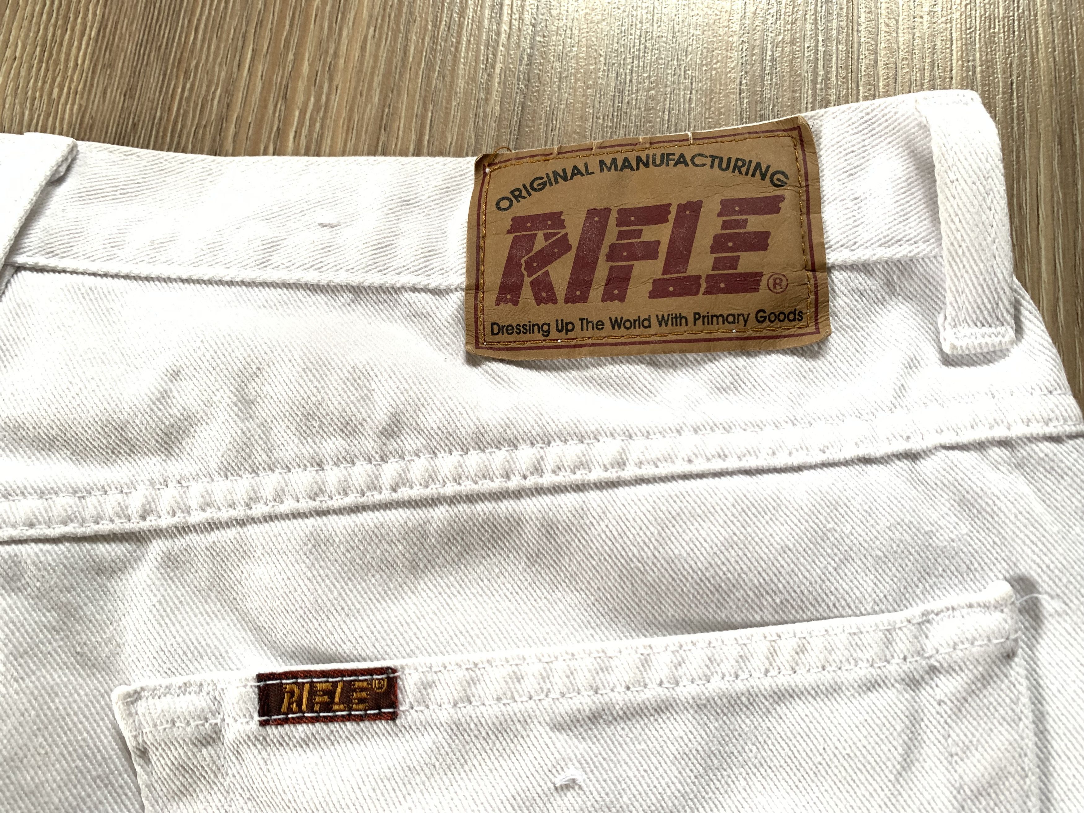 RIFLE × Vintage Rifle Rare White Vintage Jeans Size US 38 / EU 54 - 6 Thumbnail