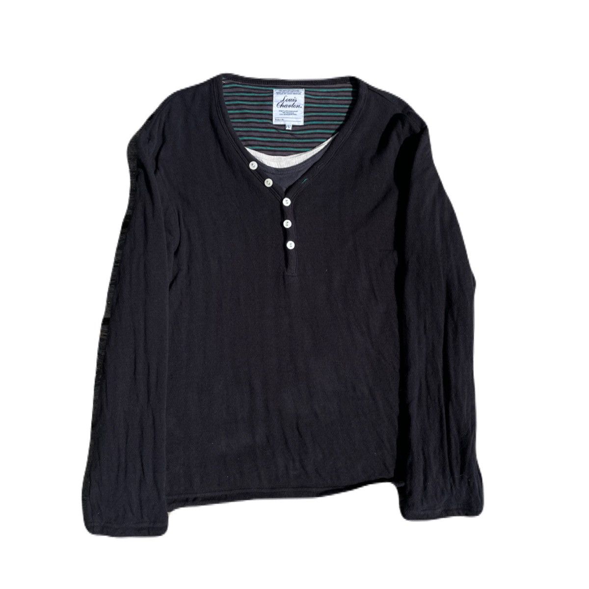 If Six Was Nine 2000s Japanese archive Vkei Layered Button Long Sleeve Tee Size US M / EU 48-50 / 2 - 2 Thumbnail