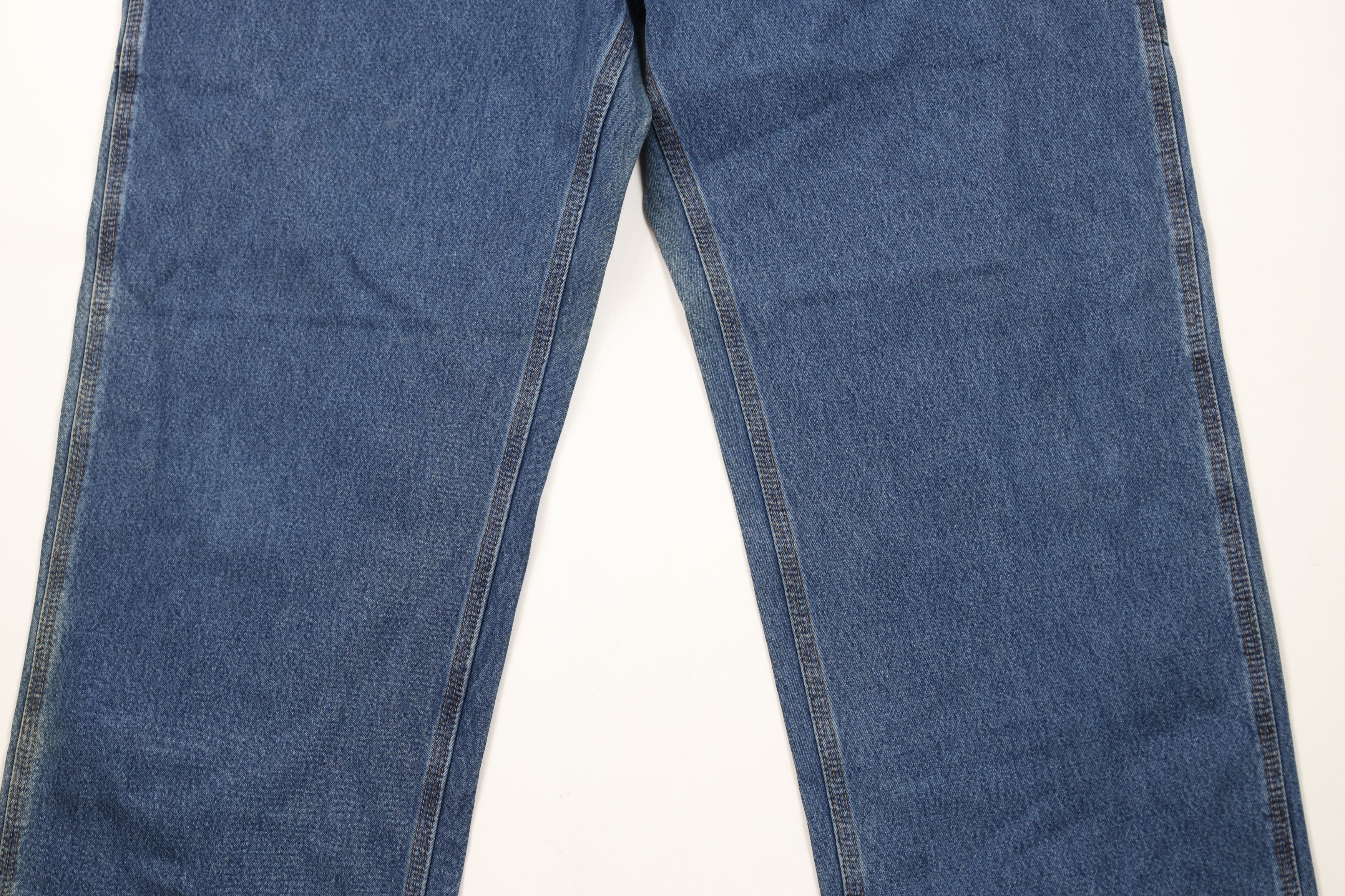 Carhartt × Vintage Vintage Carhartt Spell Wide Leg Dungaree Denim Jeans Blue Size US 40 / EU 56 - 3 Thumbnail