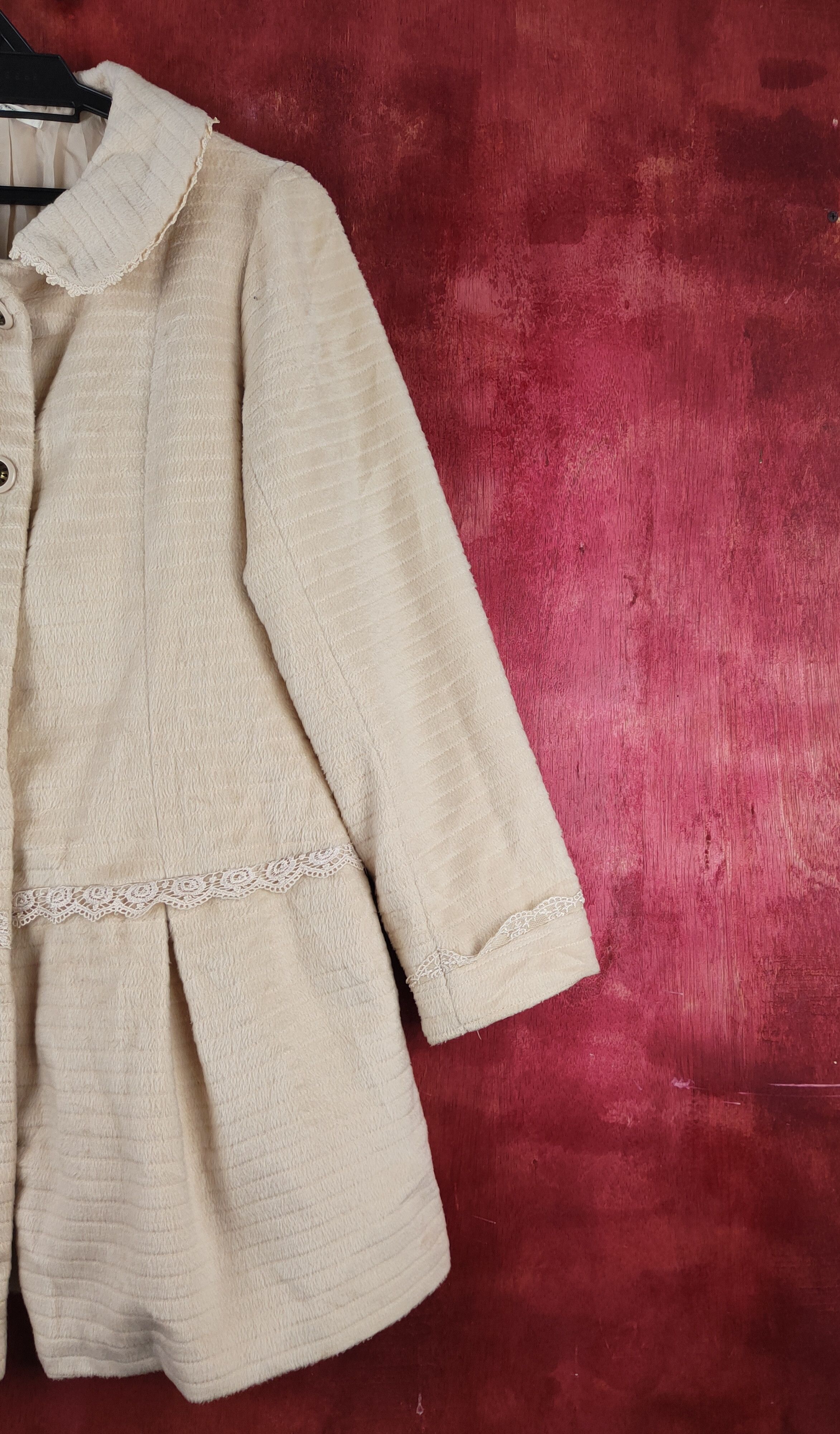 Other Avant garde fashion by Axes Femme Cream Coats Size L / US 10 / IT 46 - 5 Thumbnail