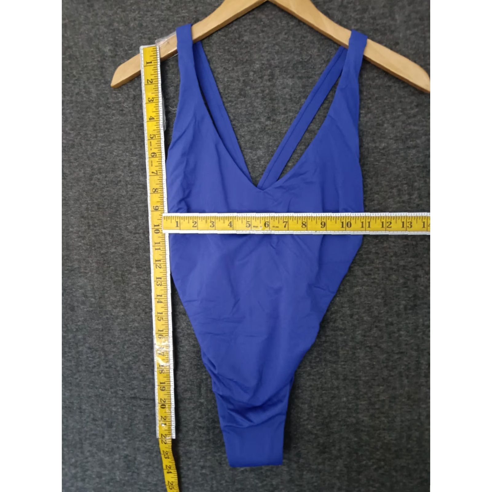 Vintage Toluca Swim One Piece Cross Back Blue Wide Strap Swimsuit S - Toluca - Women - One Piece - Blue - Swim - Beach - Fashion - Sexy - Vintage No Size S / US 4 / IT 40 - 4 Thumbnail