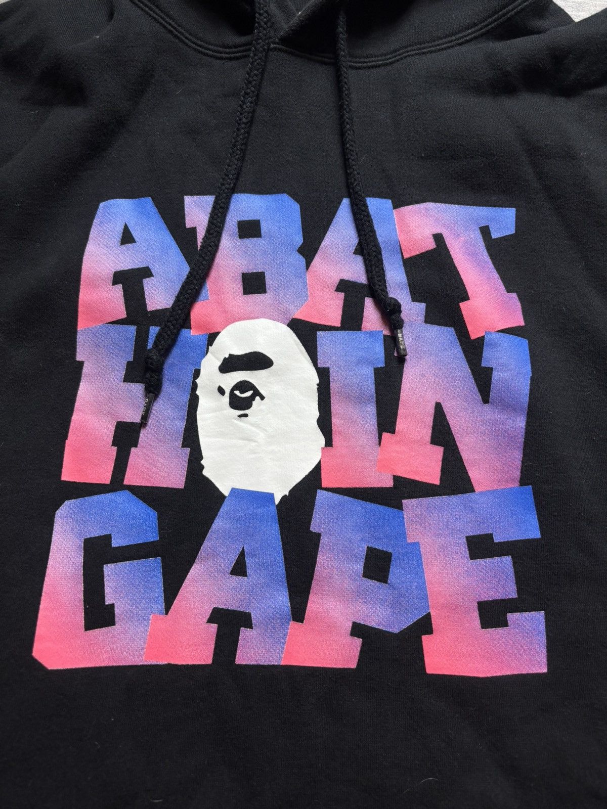 Bape Bape spellout pullover hoodie Size US L / EU 52-54 / 3 - 2 Thumbnail