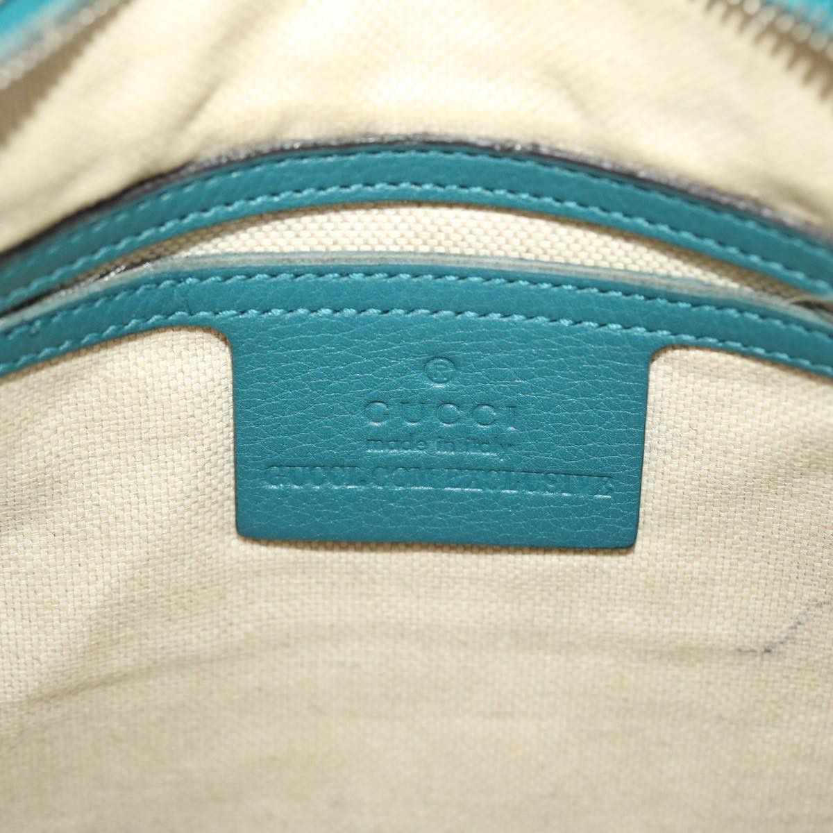 Gucci GUCCI Diamante Shoulder Bag Pvc Leather Light Blue Size ONE SIZE - 18 Thumbnail