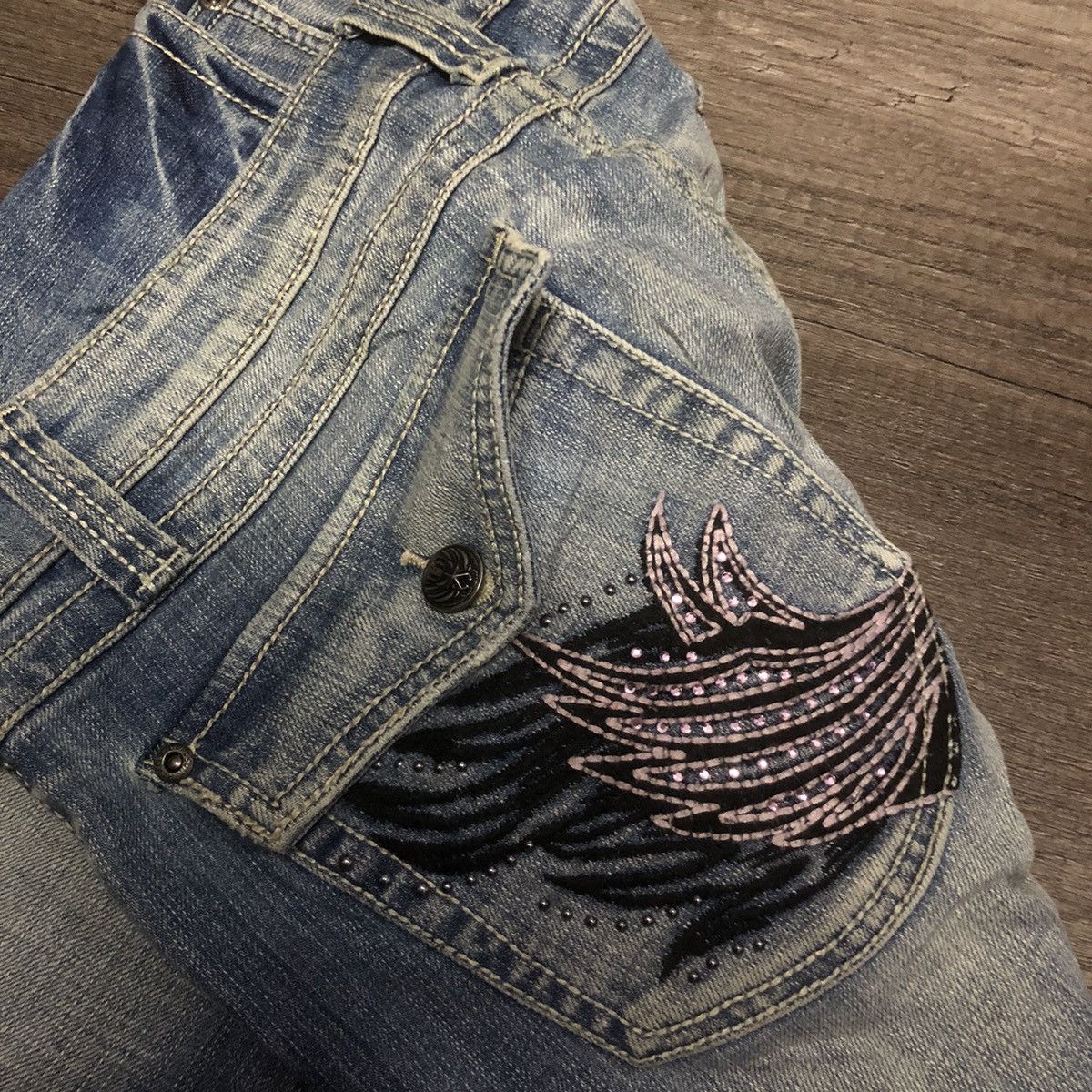 Harley Davidson × Vintage HARLEY DAVIDSON DENIM JEANS Size 32" / US 10 / IT 46 - 10 Thumbnail