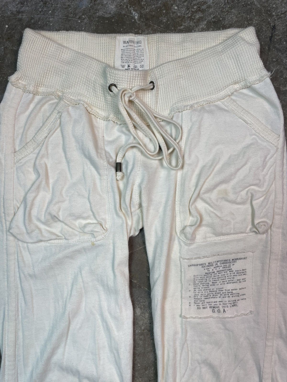 GOA G.O.A Flare Distressed Archive Military SweatPants Size 26" / US 2 / IT 38 - 2 Thumbnail